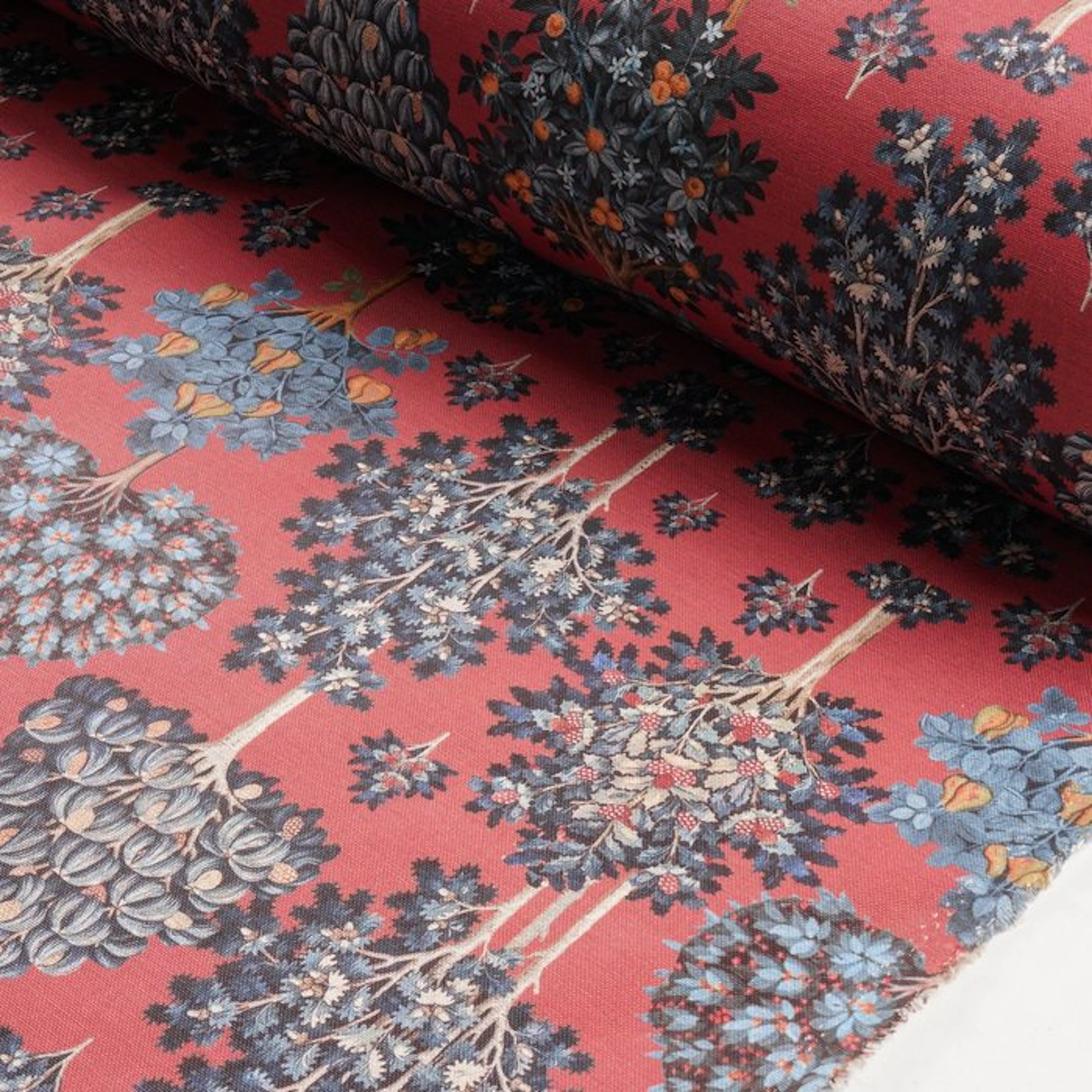 GCFabrics – Cotton Upholstery Fabric with Botanical...