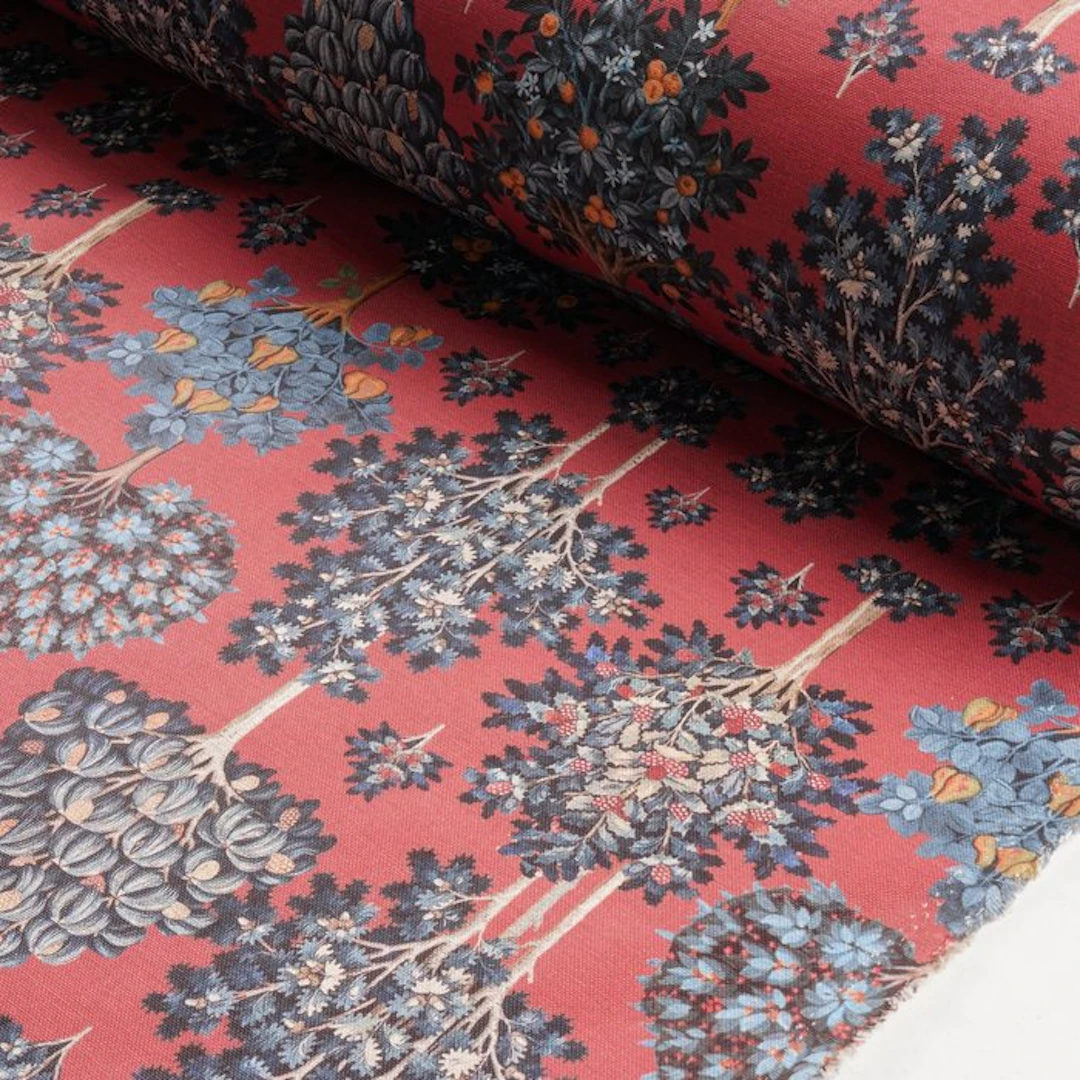 GCFabrics – Cotton Upholstery Fabric with Botanical...