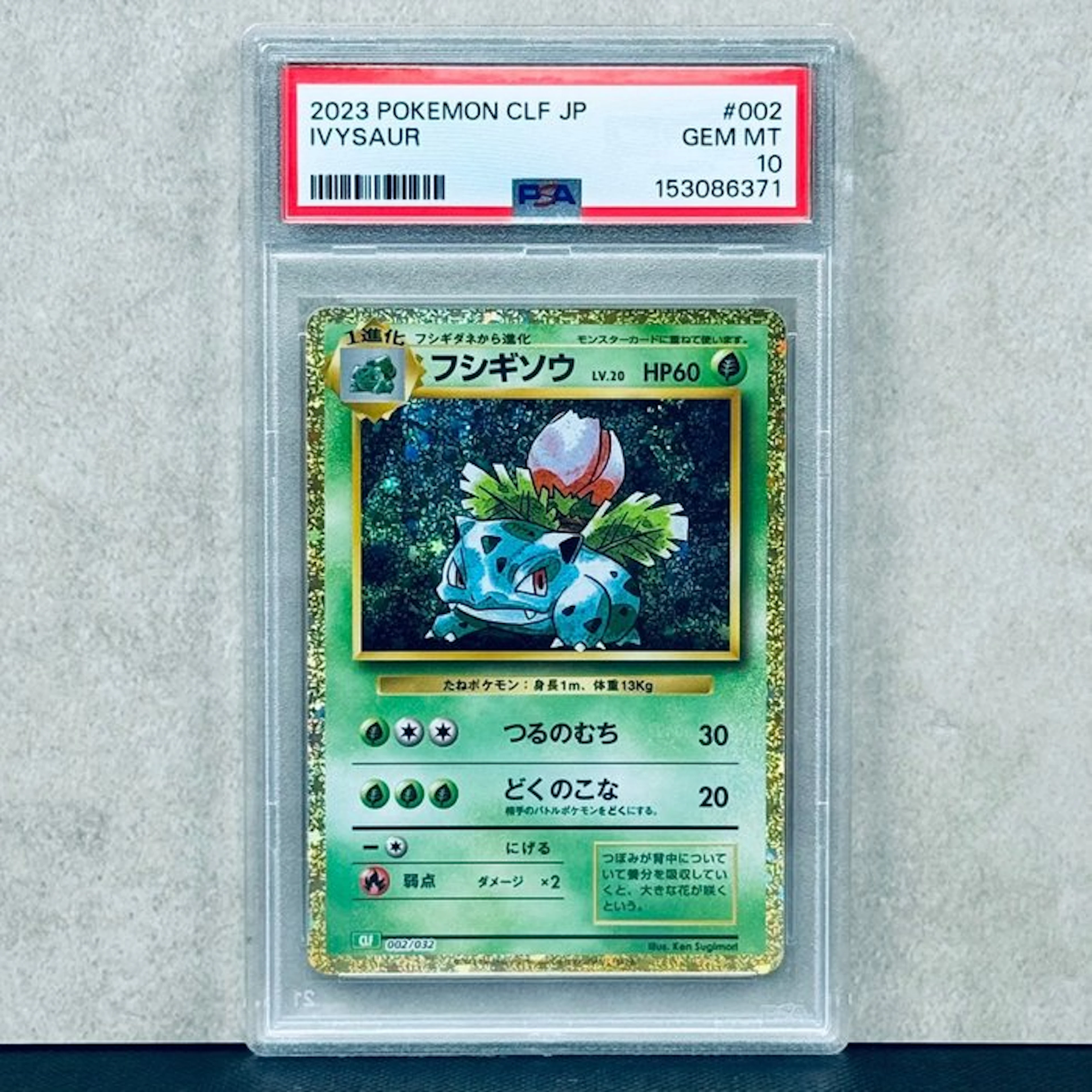 Pokémon Graded card - Ivysaur #002 2023 POKEMON CLF JP - Pokémon - PSA 10