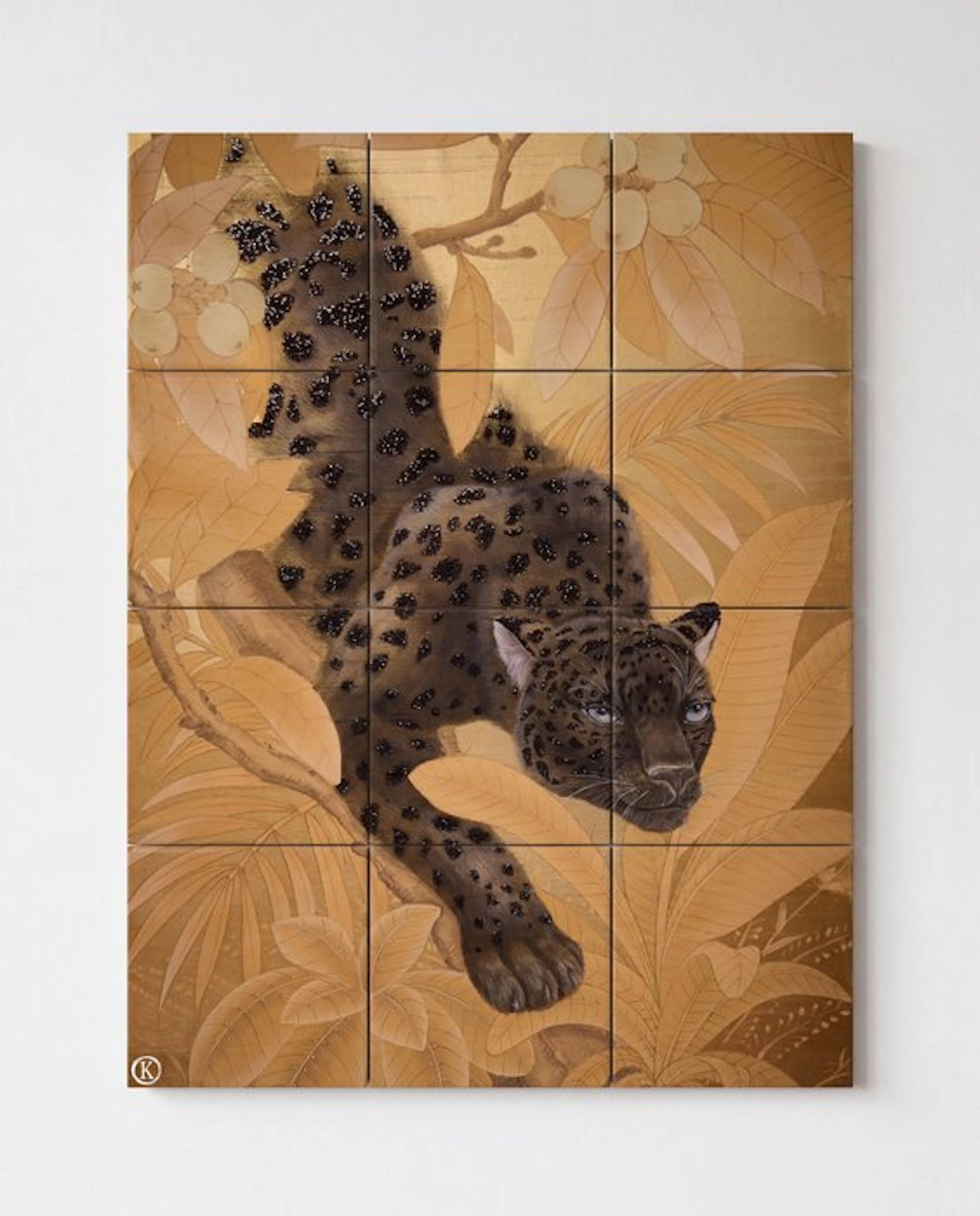 Kleury.art - [XL Ceramic Tiles Composition] "Gilded Ambush” by Kleury.art (1/5)