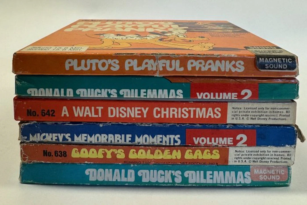 Walt Disney 6 Unieke Disney Cartoons (120 meter) Movie 8 mm
