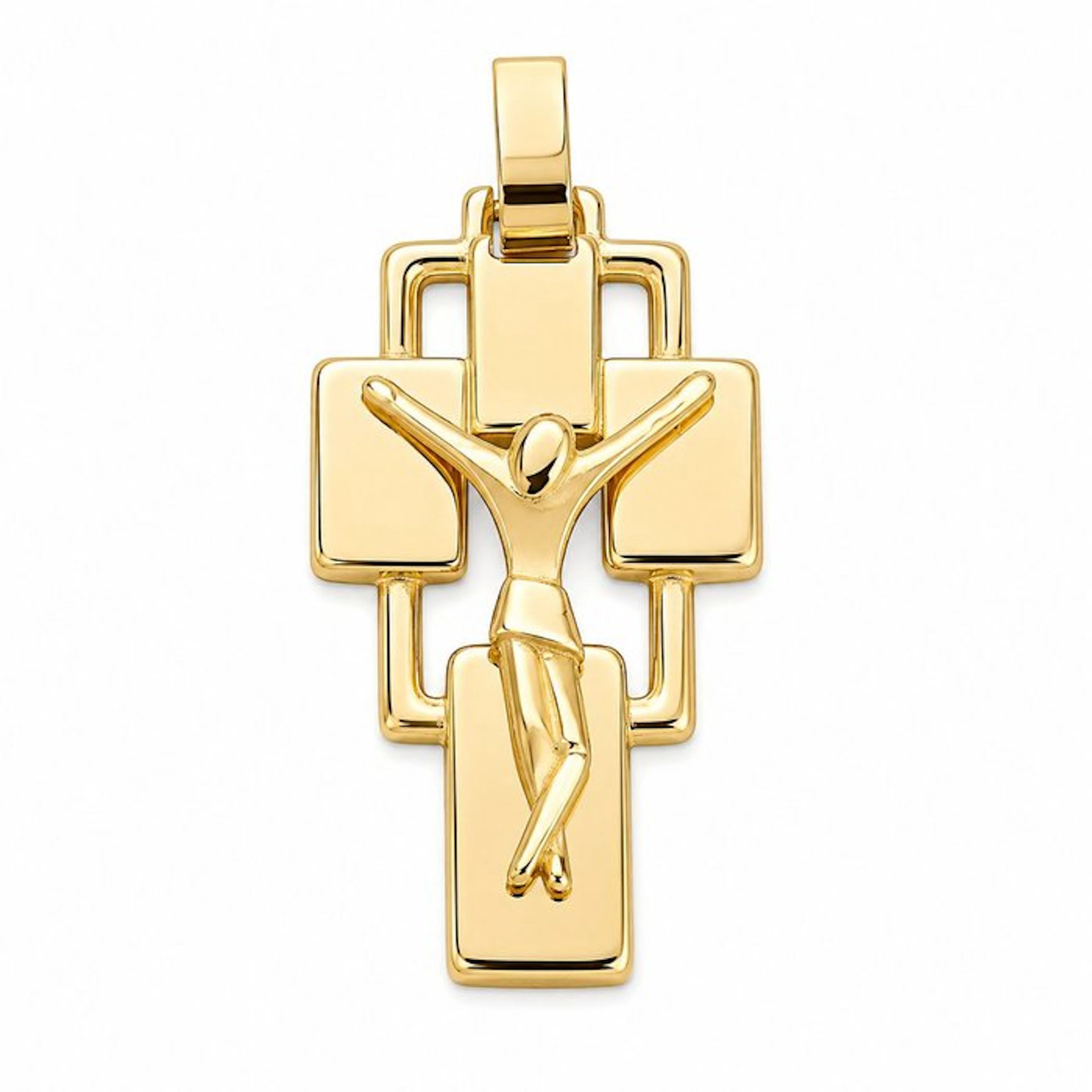 Pendant - 18 kt. Yellow gold - Made in Italy - Handmade