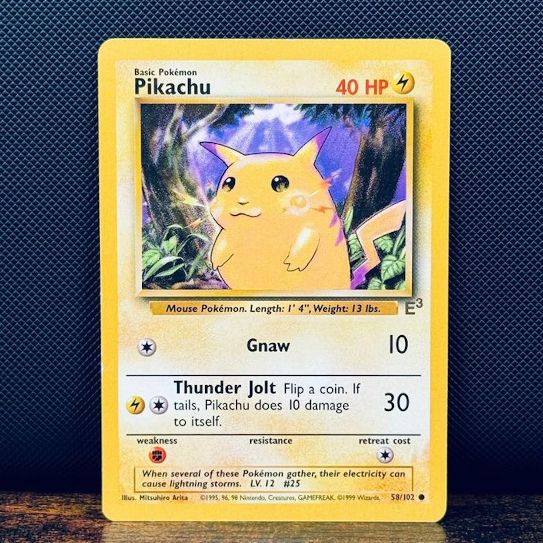 Pokémon Card - Pikachu E3 stamp 58 - Pokémon