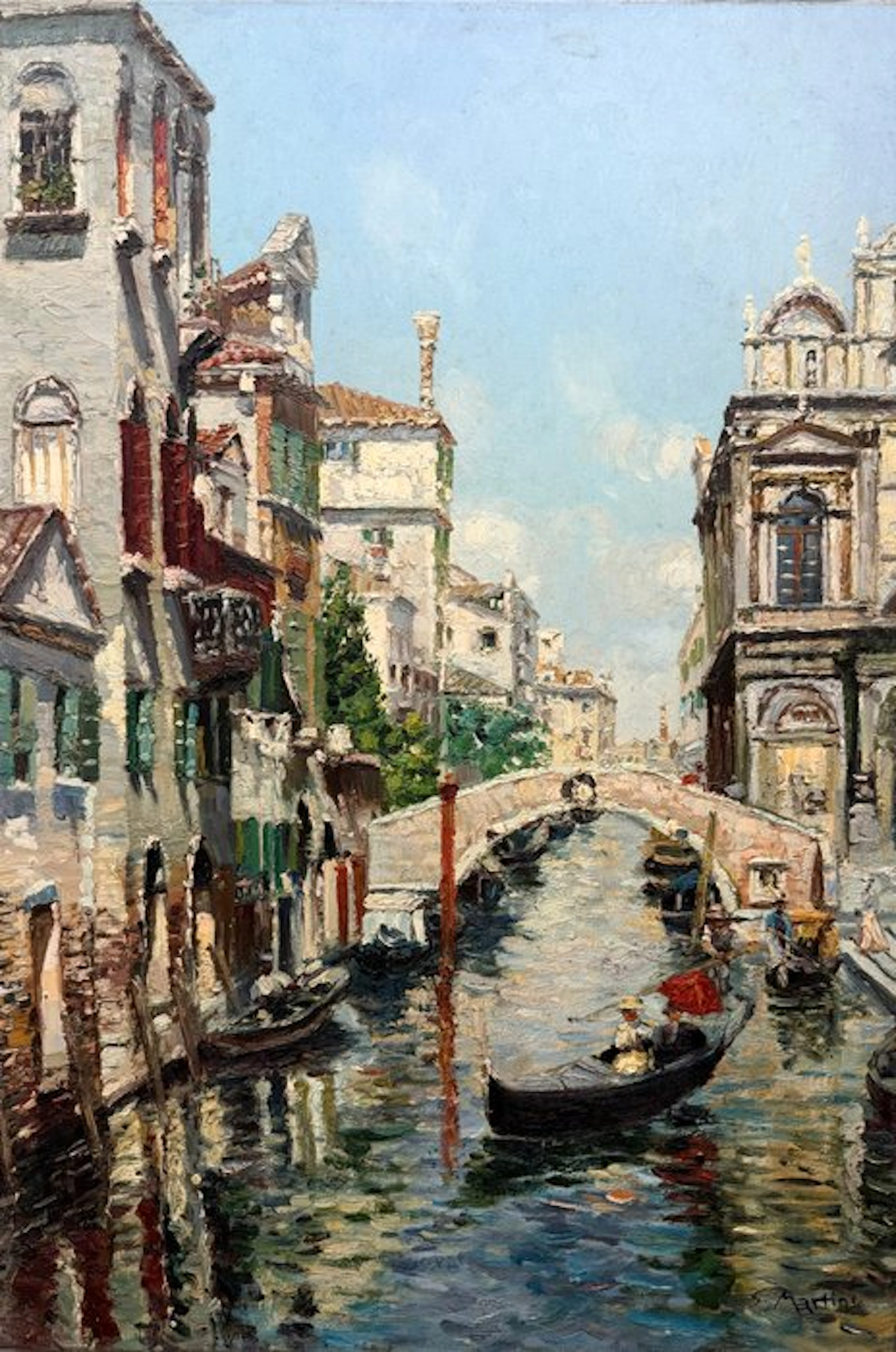 Samuel Martins (1952-2003) - Le canal à Venise