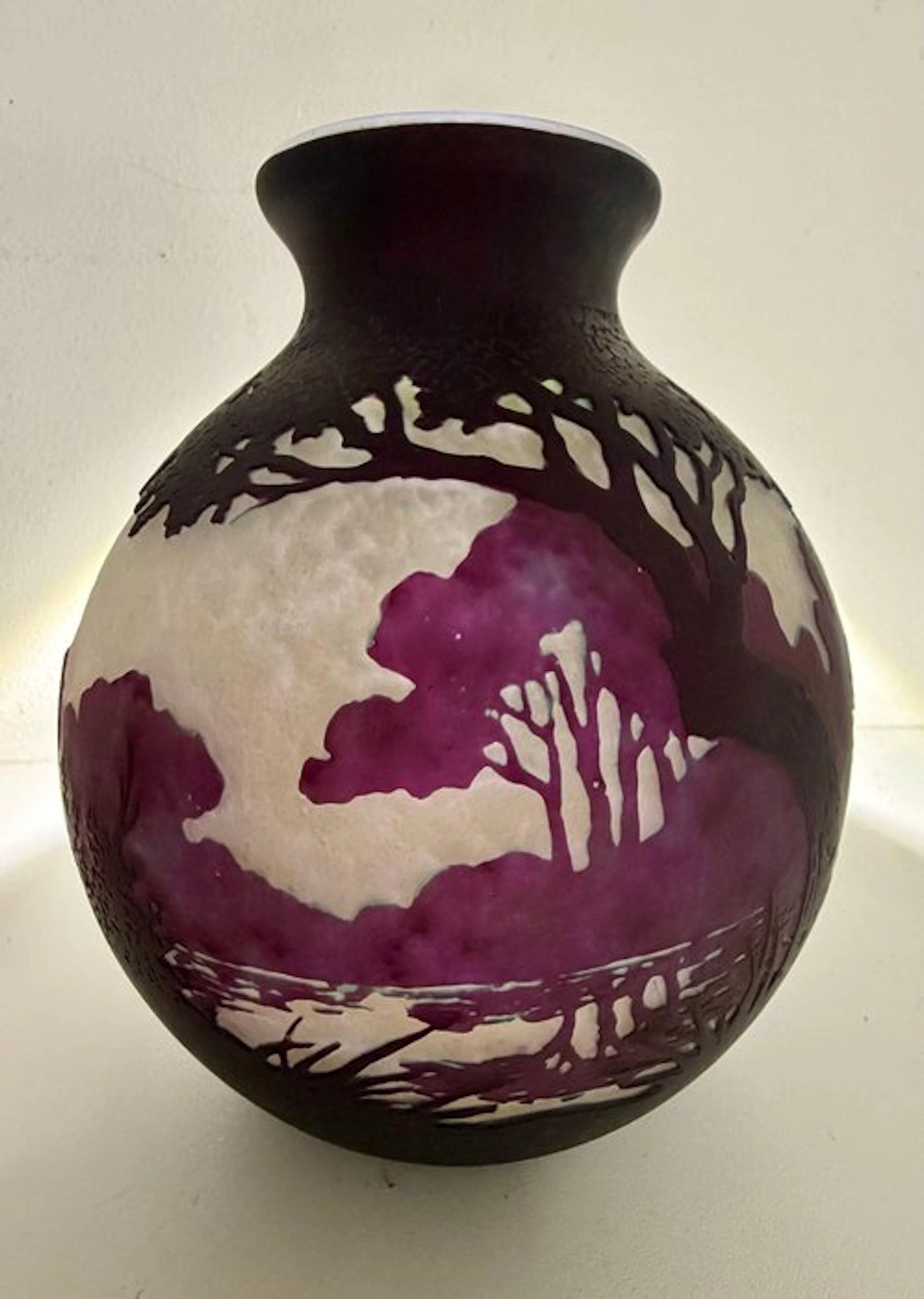 Muller Frères - Vase - Glass - Art Nouveau