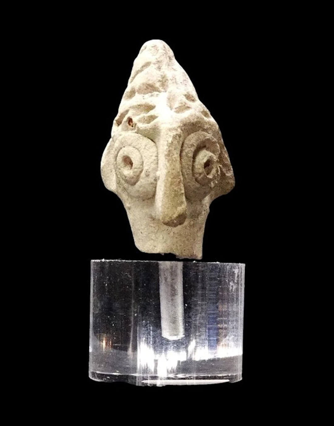 Mesopotamian - Syro-Hittite head - Idol - 3rd / 2nd millennium BCE.