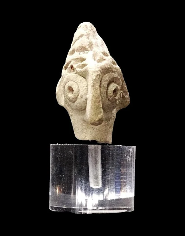 Mesopotamian - Syro-Hittite head - Idol - 3rd / 2nd millennium BCE.