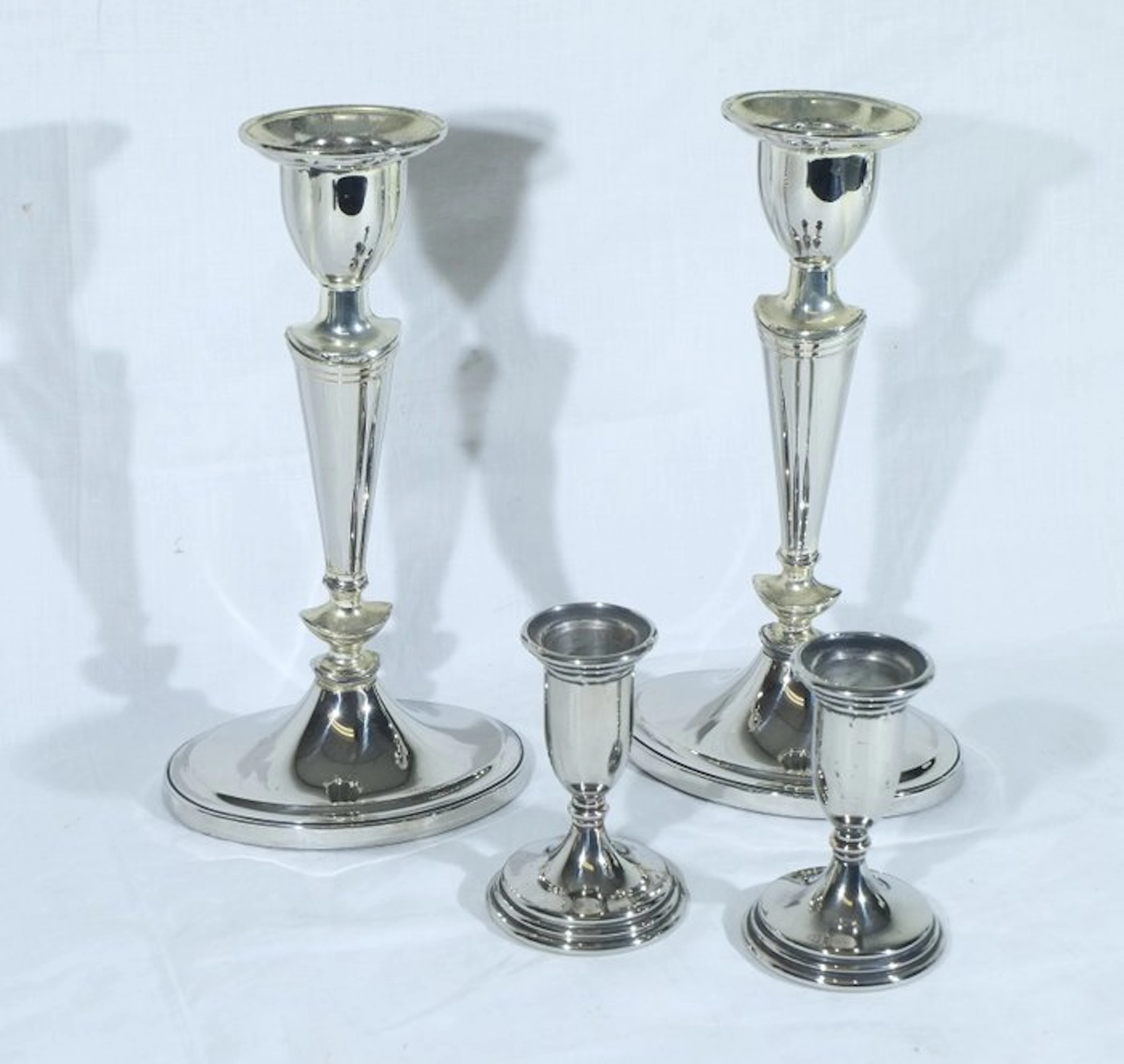 Candlestick (4) - Metal - Excellent cosmetic condition.