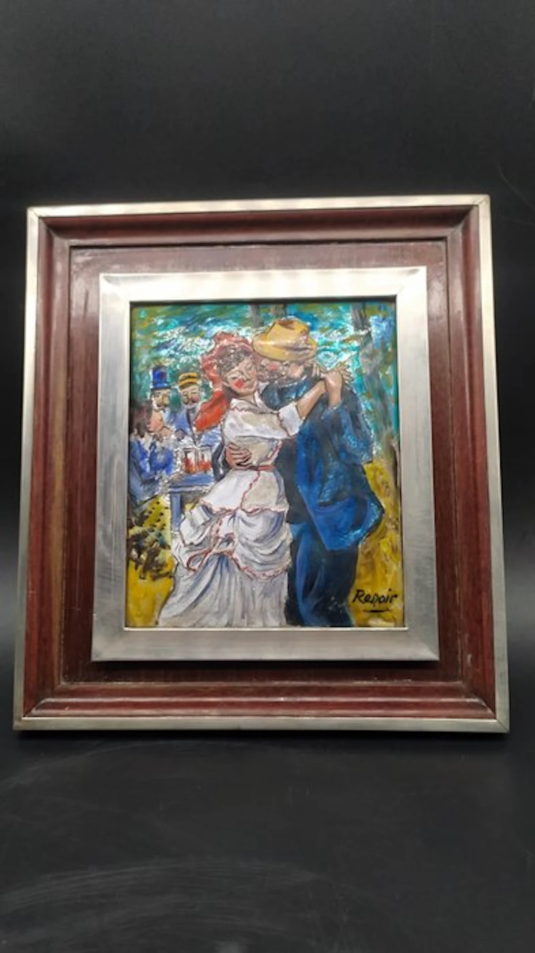 Renoir Enamel - Enamel plate - .915 silver