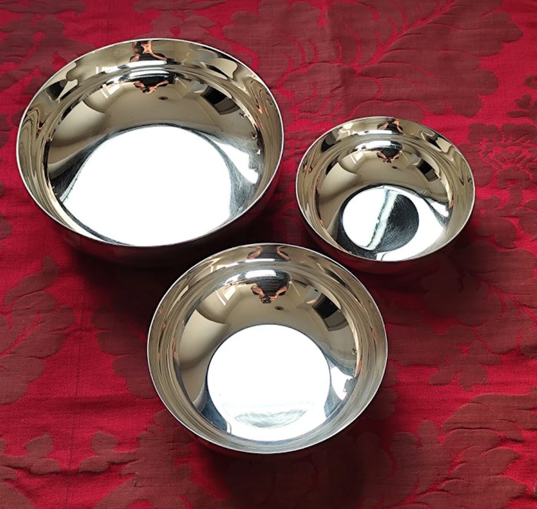 Christofle - Set of bowls (3) - Silverplated - Three bowls