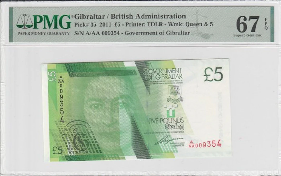 Gibraltar. - 5 Pounds - 2011 - Pick 35 (No reserve price)