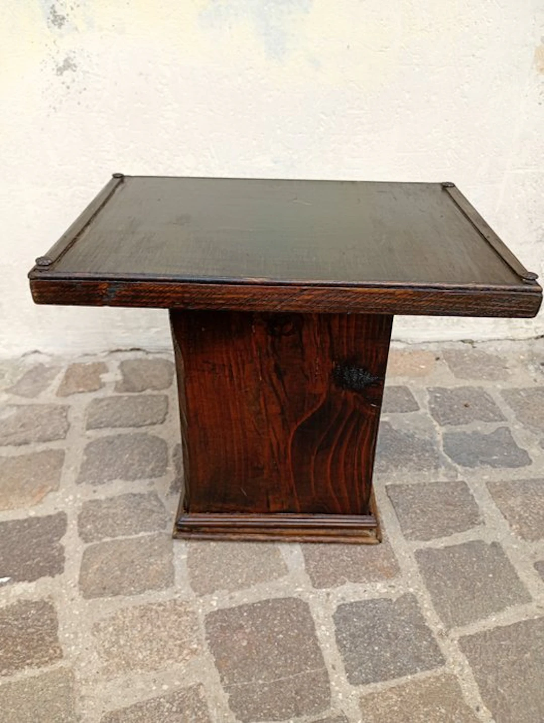 Stool - Hardwood - Solid wood pedestal