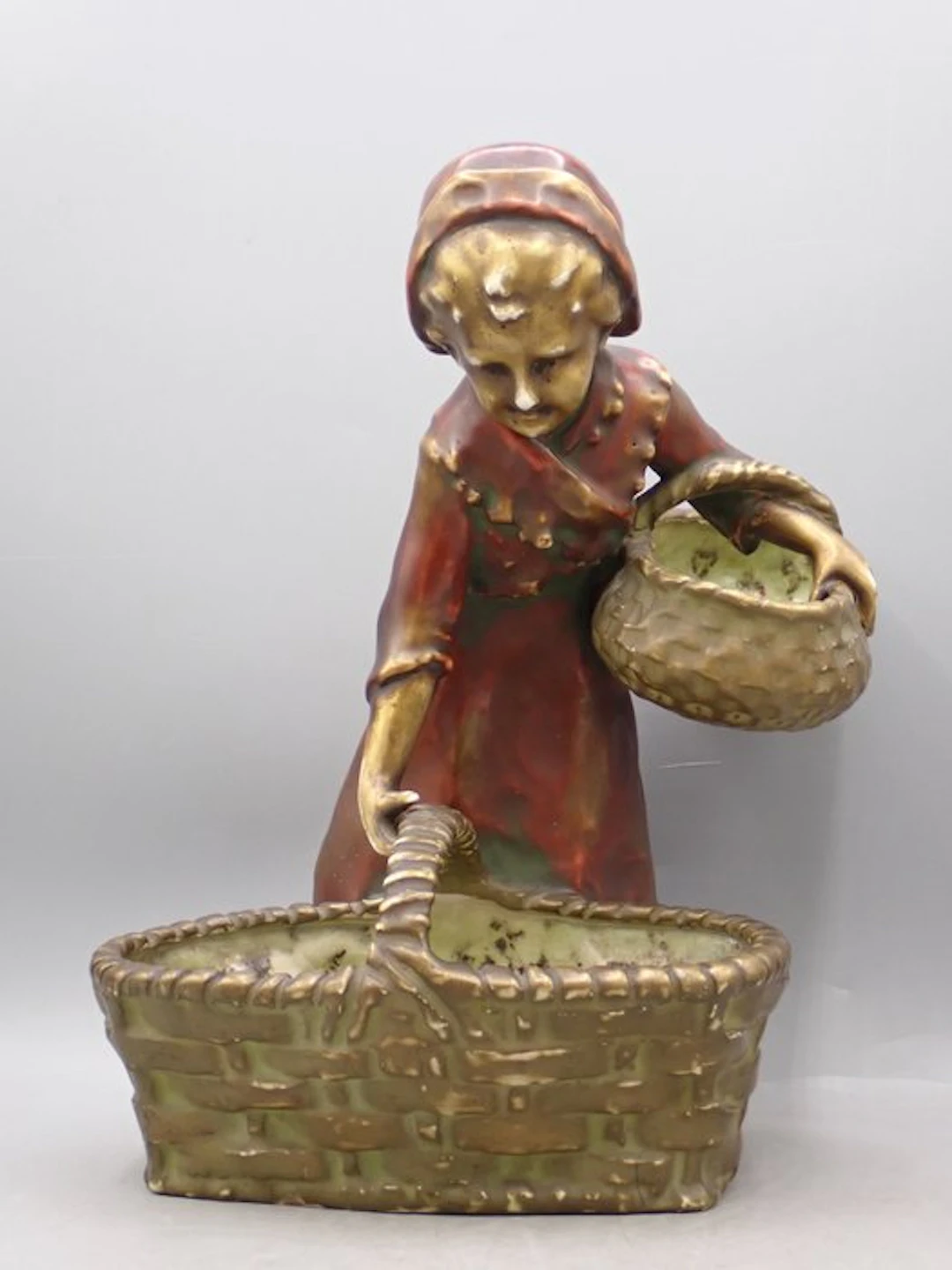 Amphora - Figure - Flower girl - Ceramic