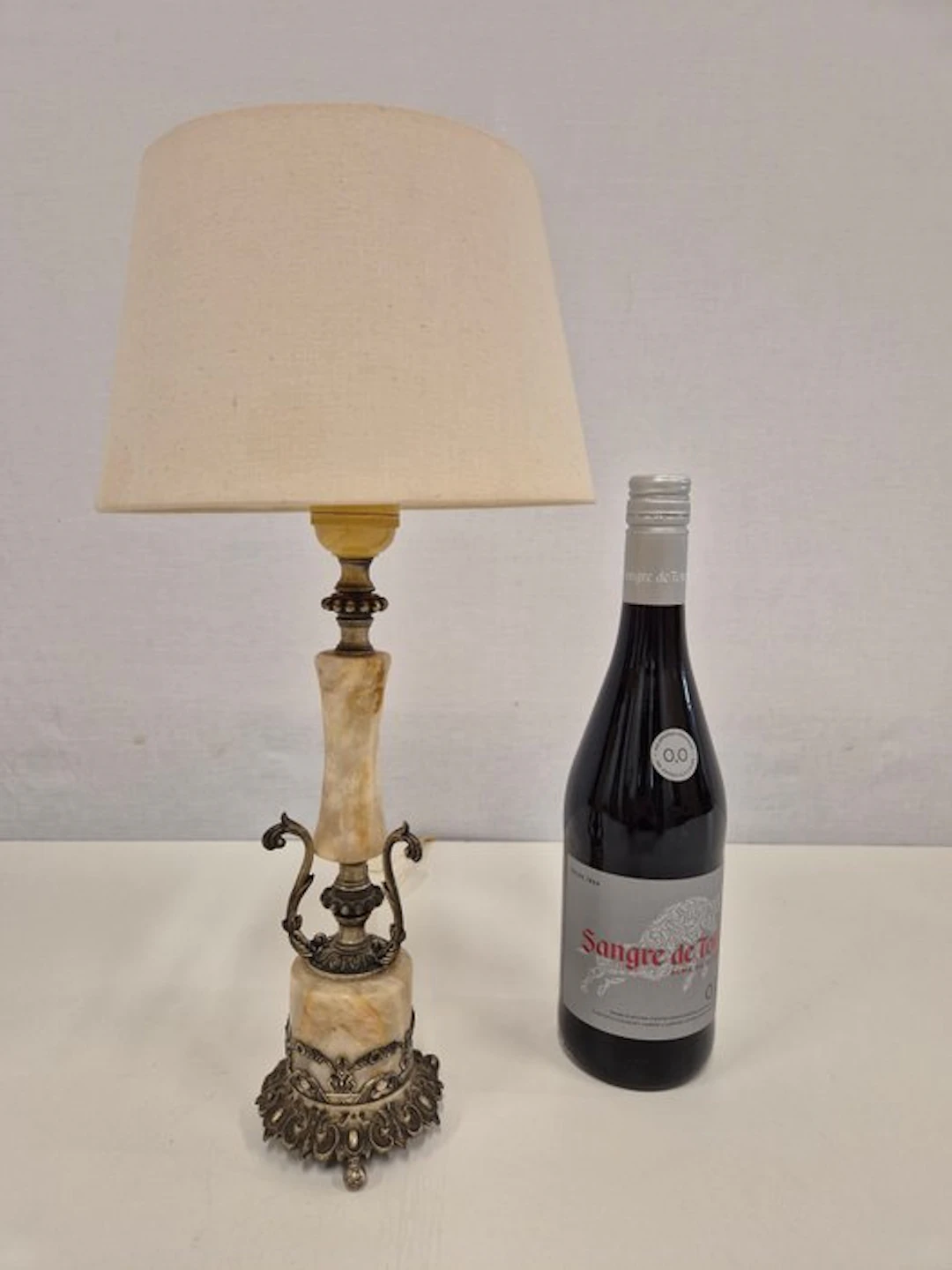 Table lamp - Onyx, Brass, Metal - Art Nouveau