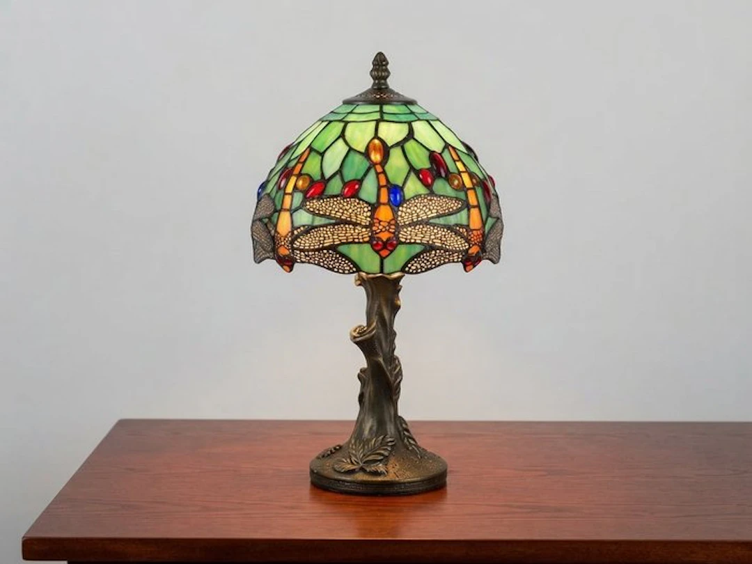 Table lamp - Tiffany-style lamp - Stained glass