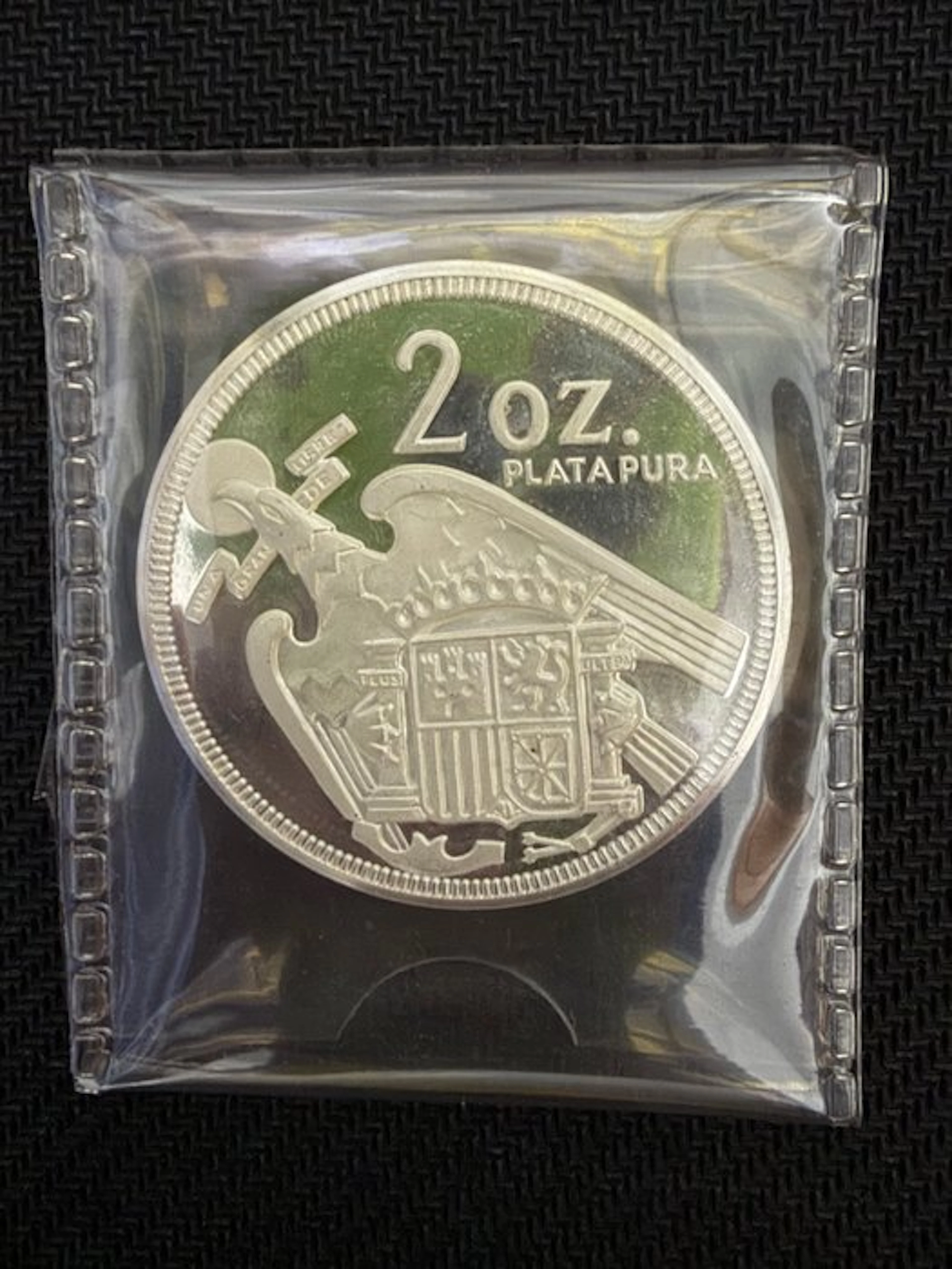 Spain. Silver medal 1975, Francisco Franco – 2 Oz Plata Pura (No reserve price)