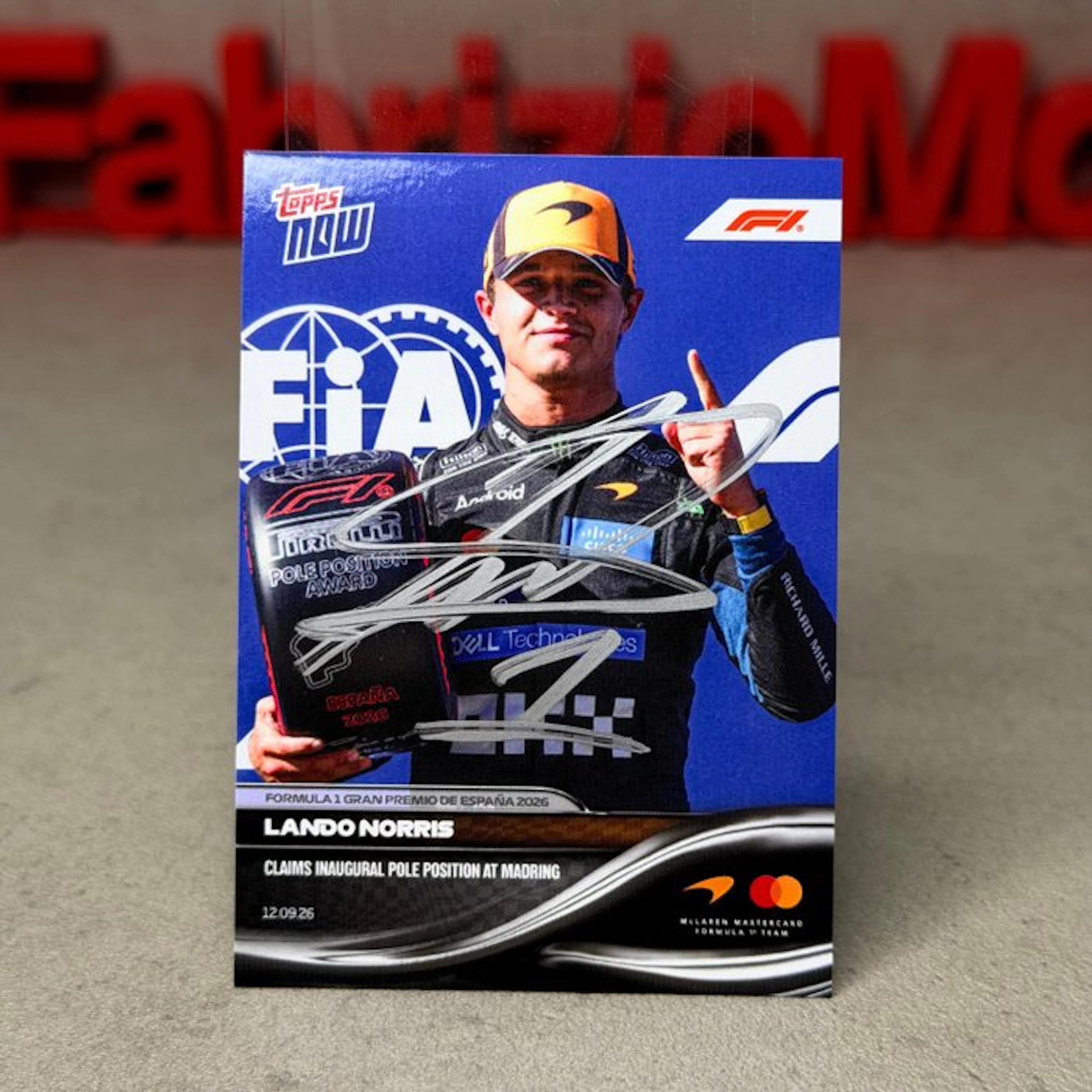 Mclaren - Topps Now - Claim Inaugural Pole Position at...