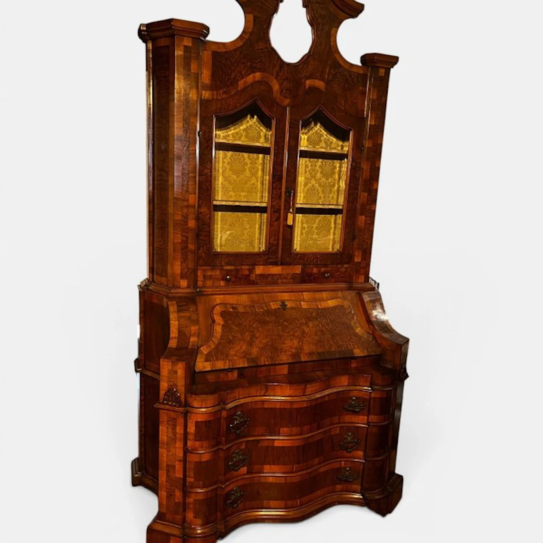 Display cabinet - Burrwood, Burr walnut, Bronze