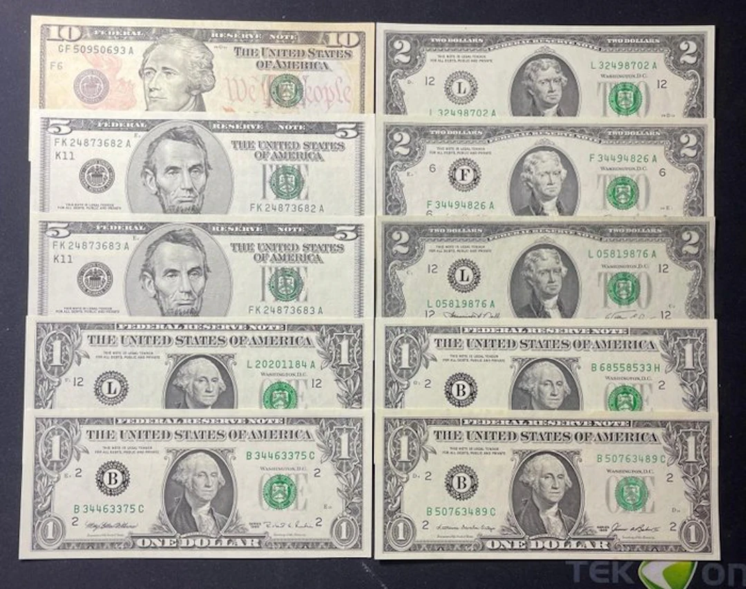 United States of America. - 10 Banknotes - 1976/2017 (No reserve price)