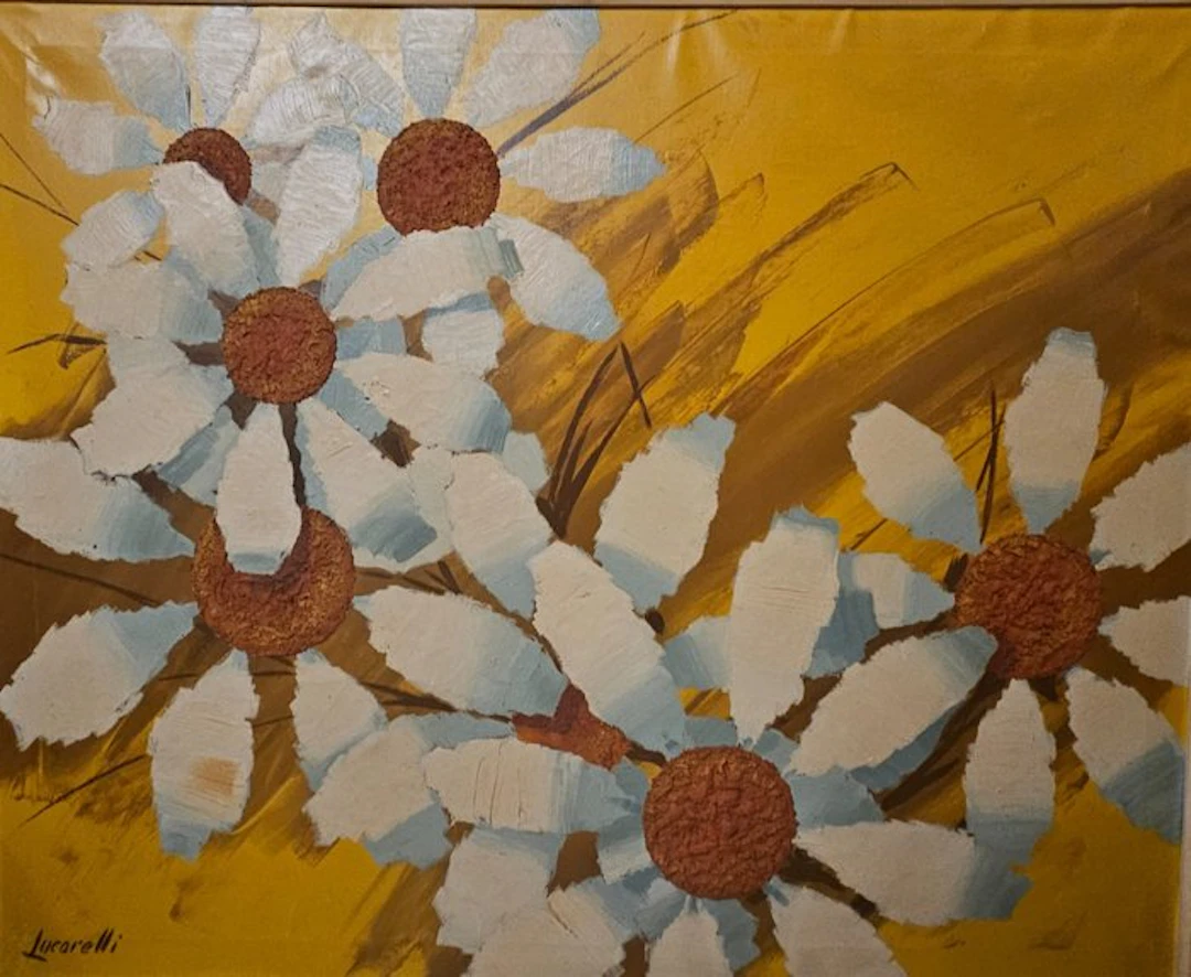 Escuela Impresionista Italiana (XX) - Margaritas en Flor