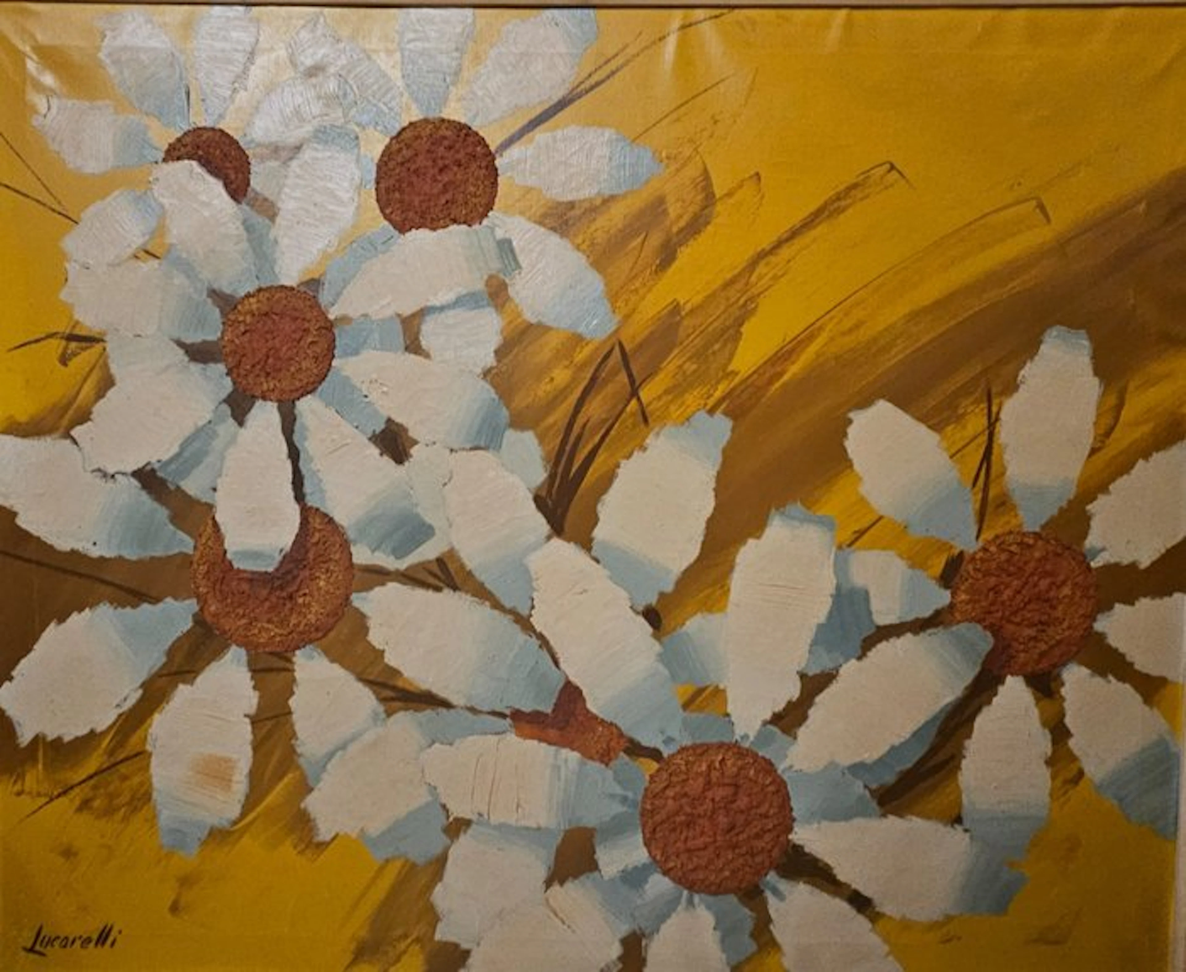 Escuela Impresionista Italiana (XX) - Margaritas en Flor