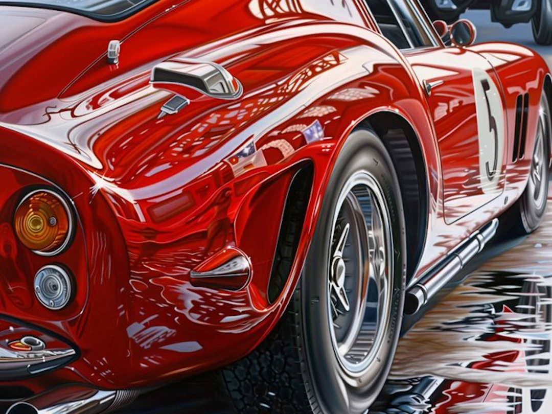 Canvas Fit - Alberto Ricardo - Ferrari 250 GTO: La Leyenda Roja del Asfalto