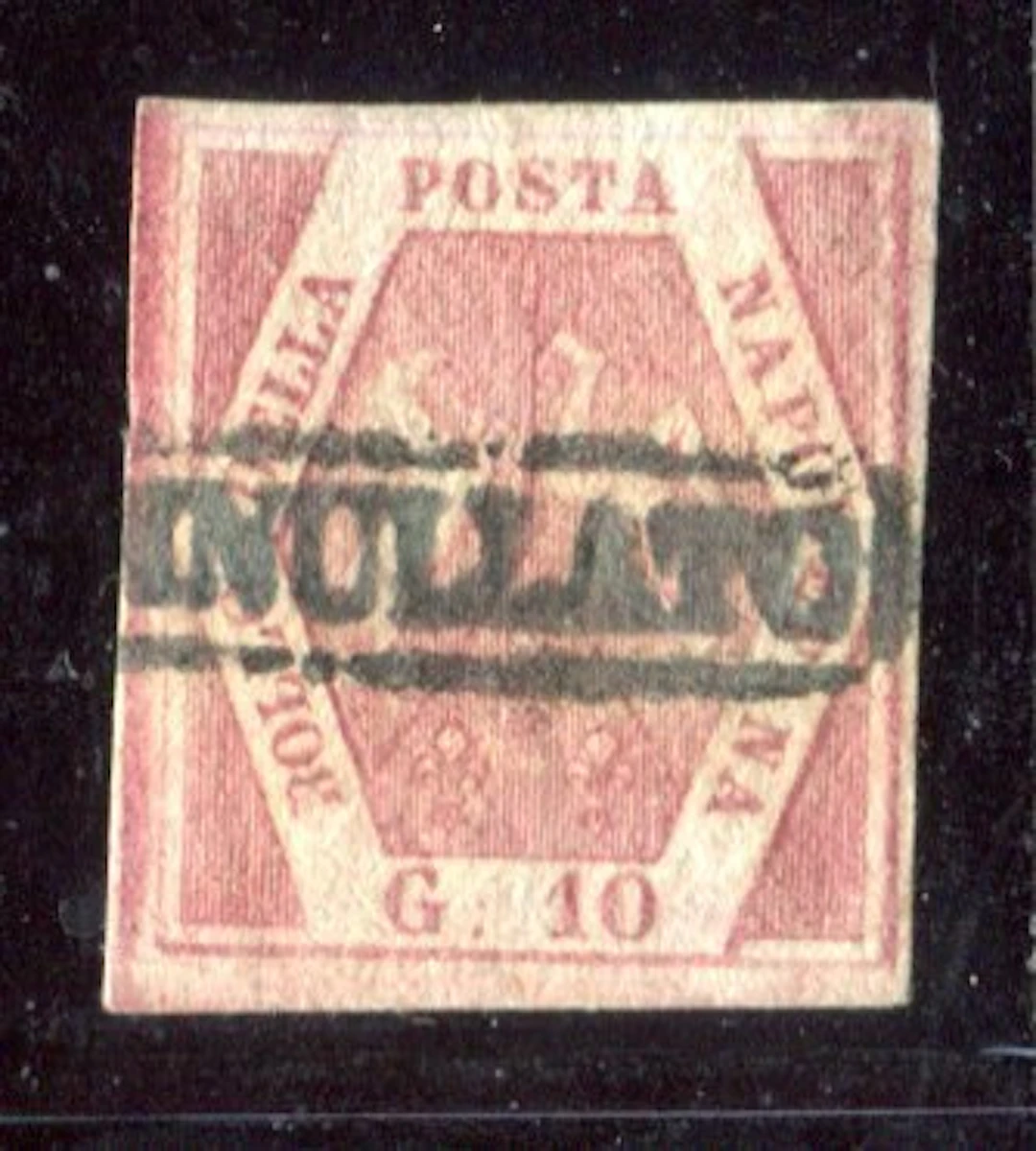 Italian Ancient States - Naples 1858 - 10 grains, Table 2. - Sassone 11.