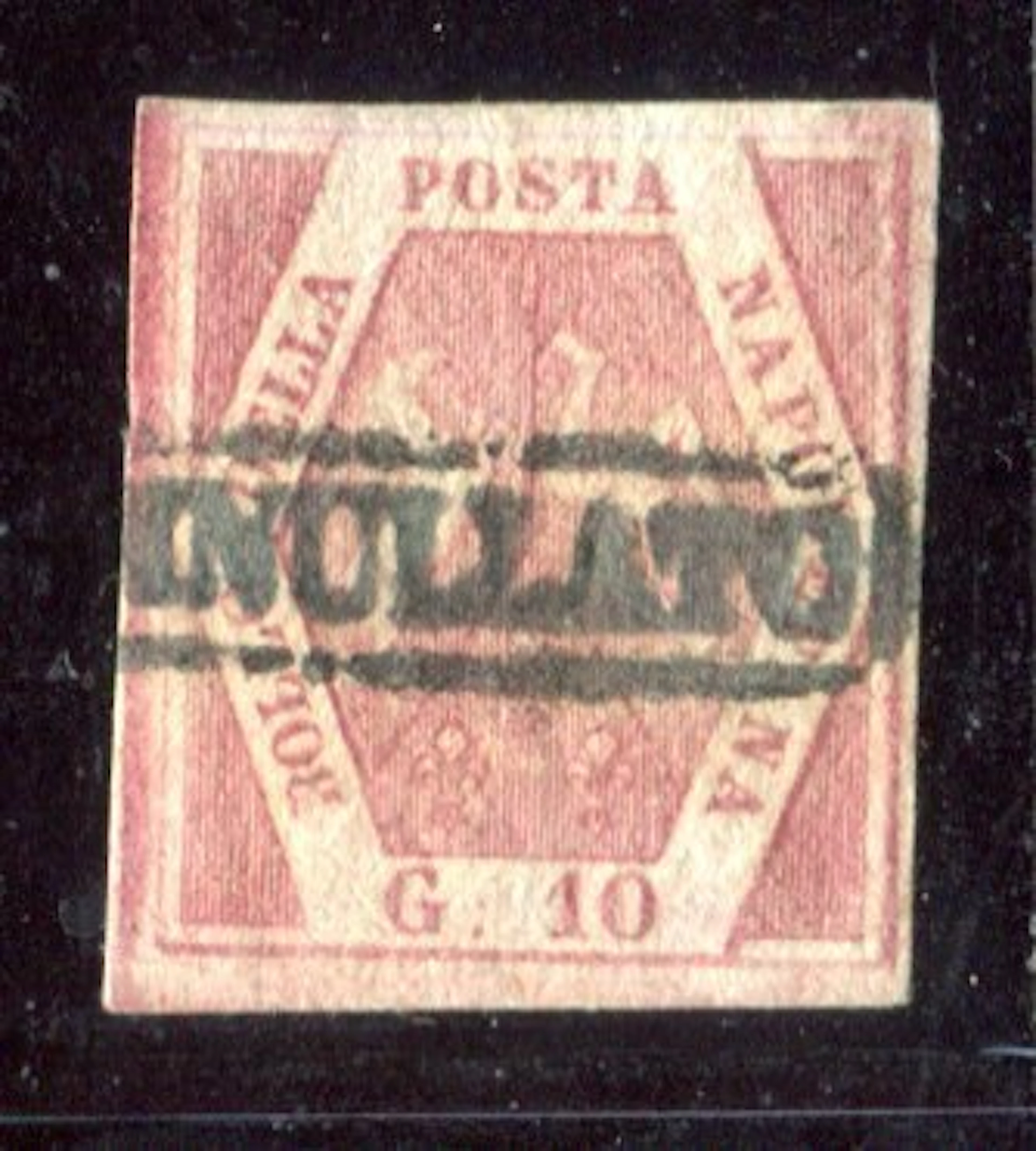 Italian Ancient States - Naples 1858 - 10 grains, Table 2. - Sassone 11.