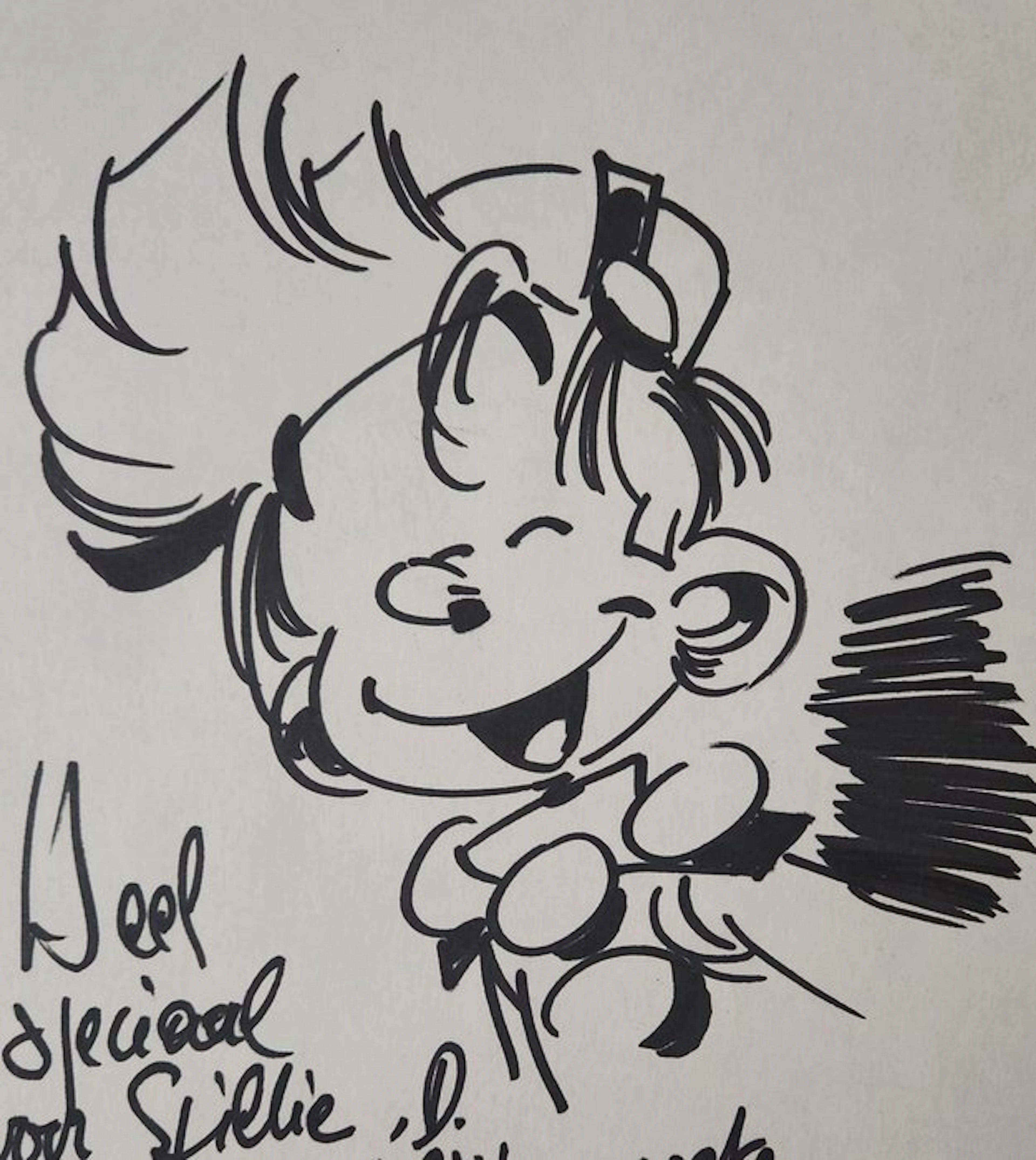 Janry (Geurts, Jean-Richard) - 1 Original drawing - Spirou et Fantasio