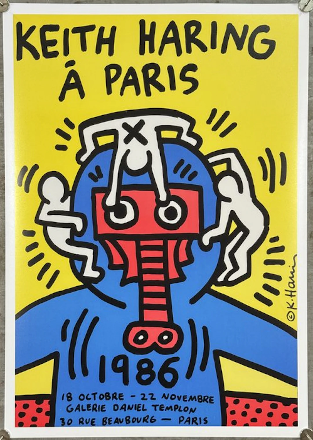 Keith Haring (after) - À Paris 1986 | Galerie Daniel Templon