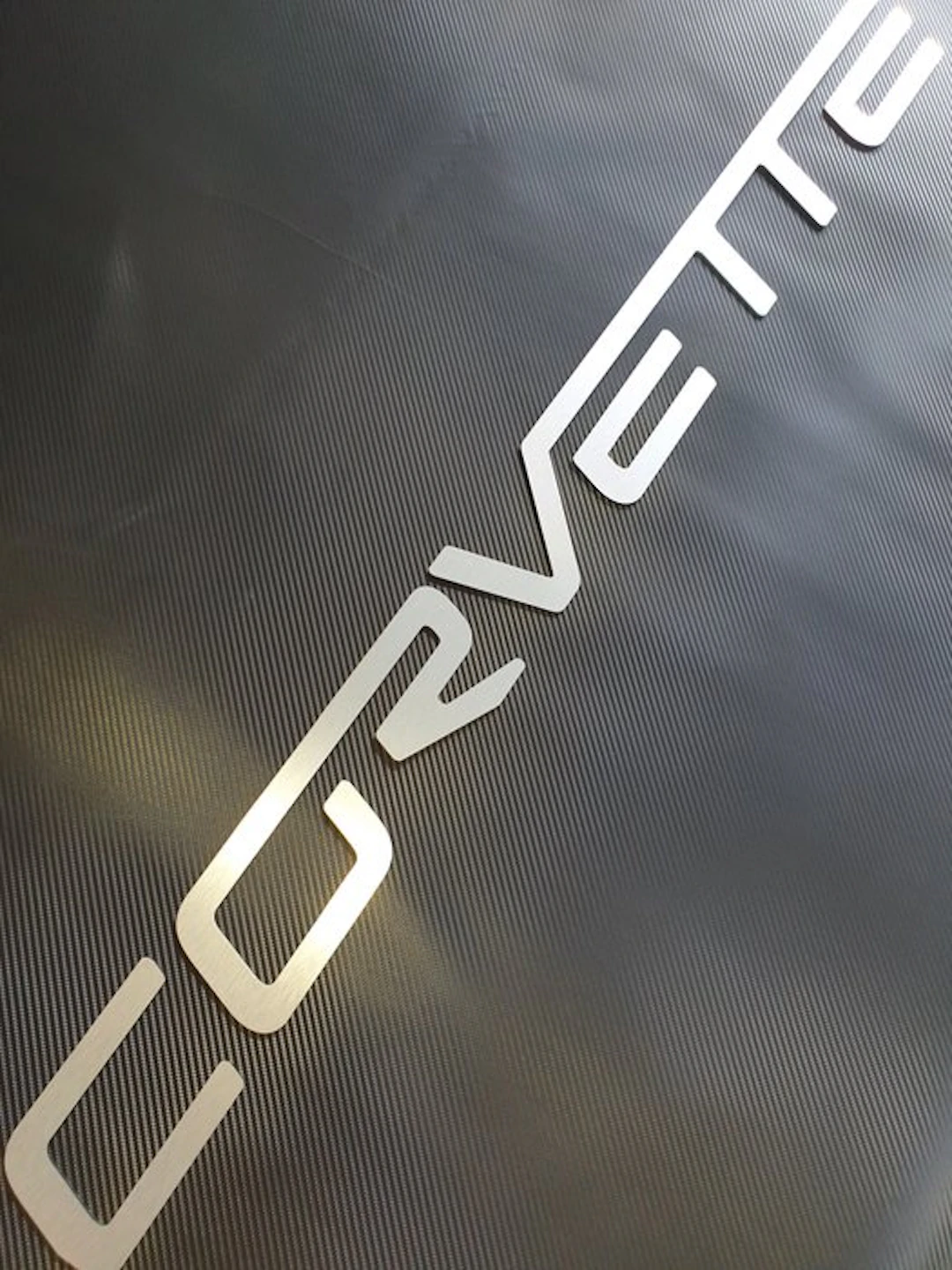 Sign - Corvette - Chevrolet - Corvette Sign Brushed...