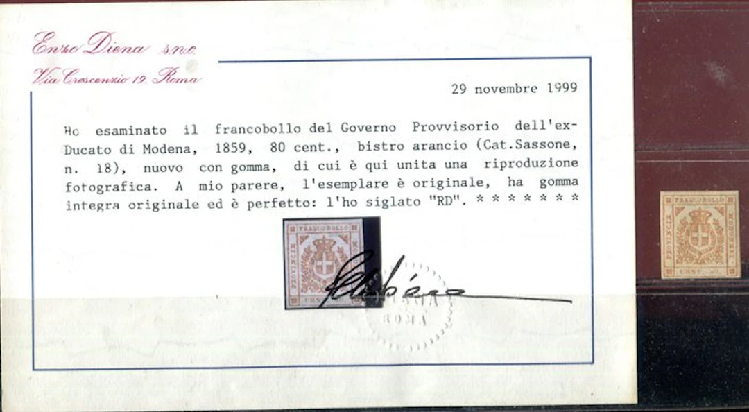 Italian Ancient States - Modena 1859 - Provisional...