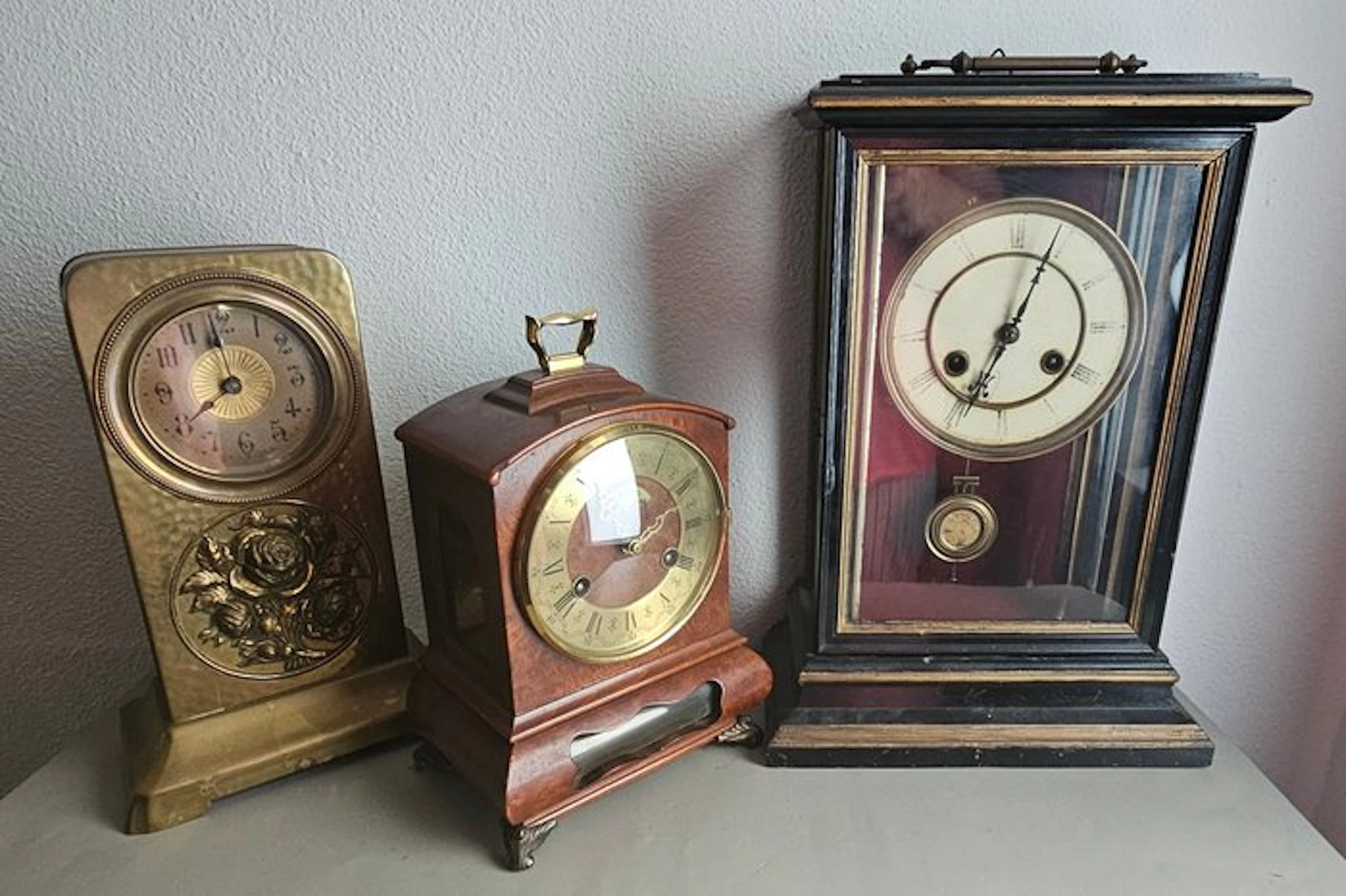 Pendulum clock (3) - Wood - 1950-1960 - Clocks/parts