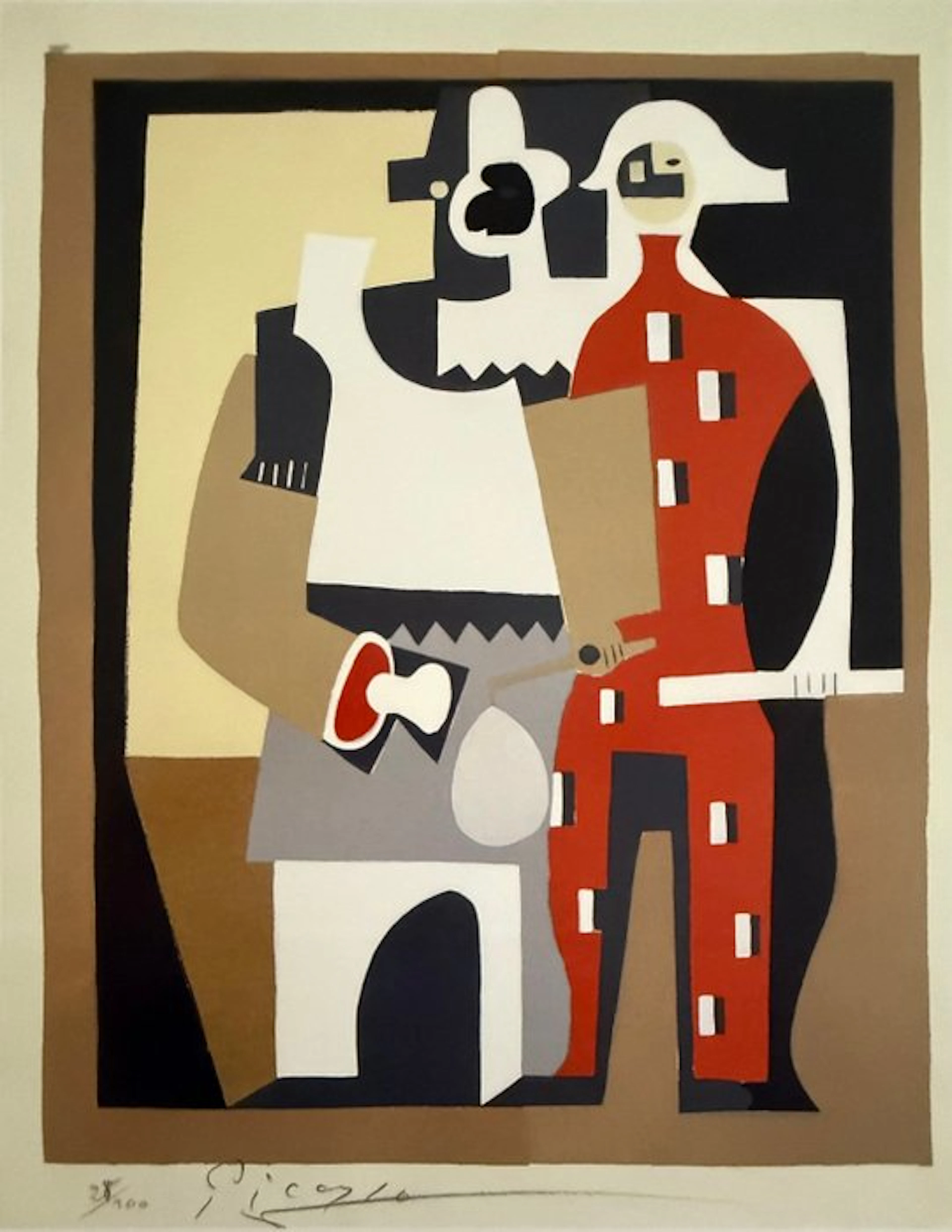 Pablo Picasso (1881-1973) - “Pierrot et arlequin