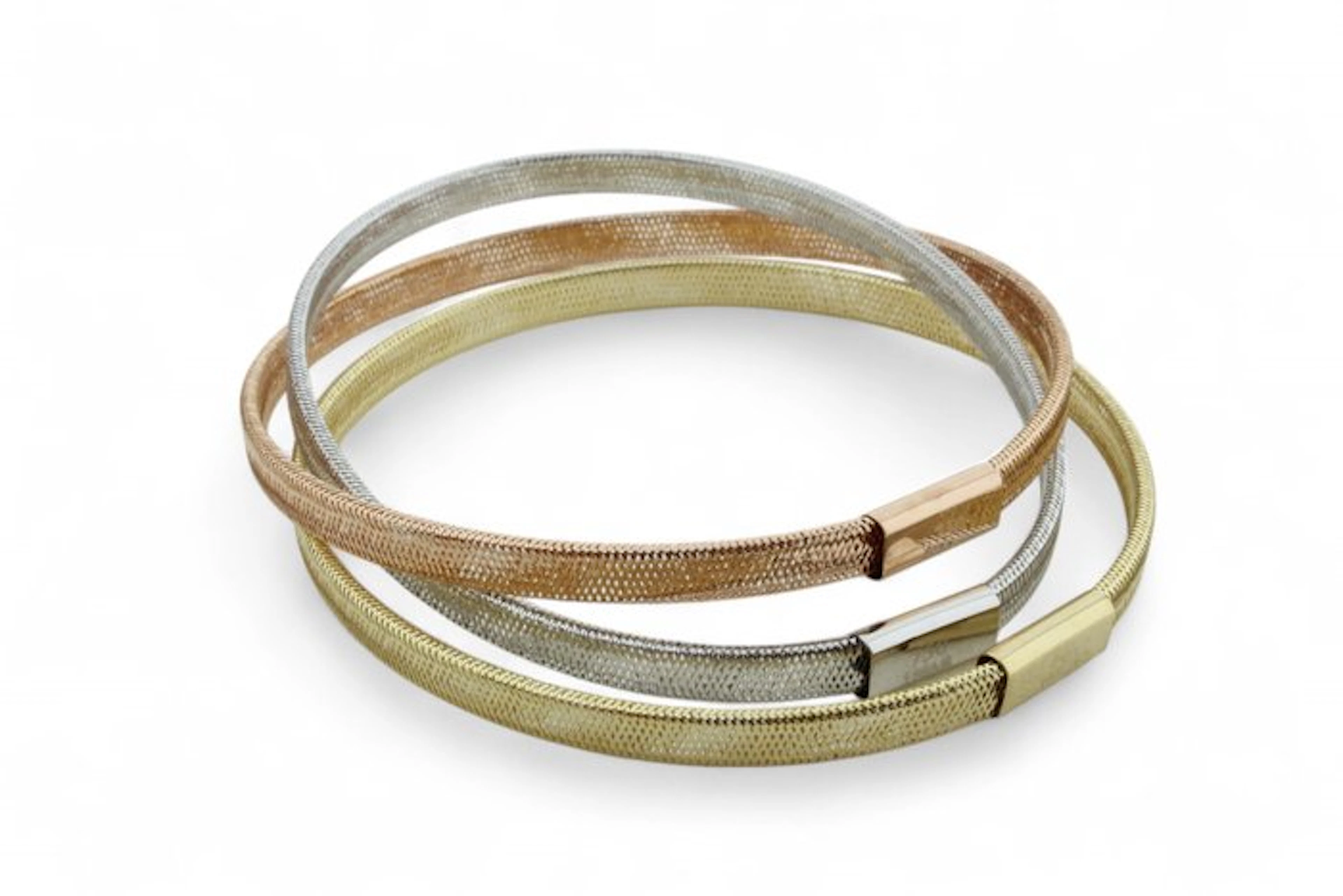 Bracelet - 18 kt. Yellow gold, White gold, Rose gold
