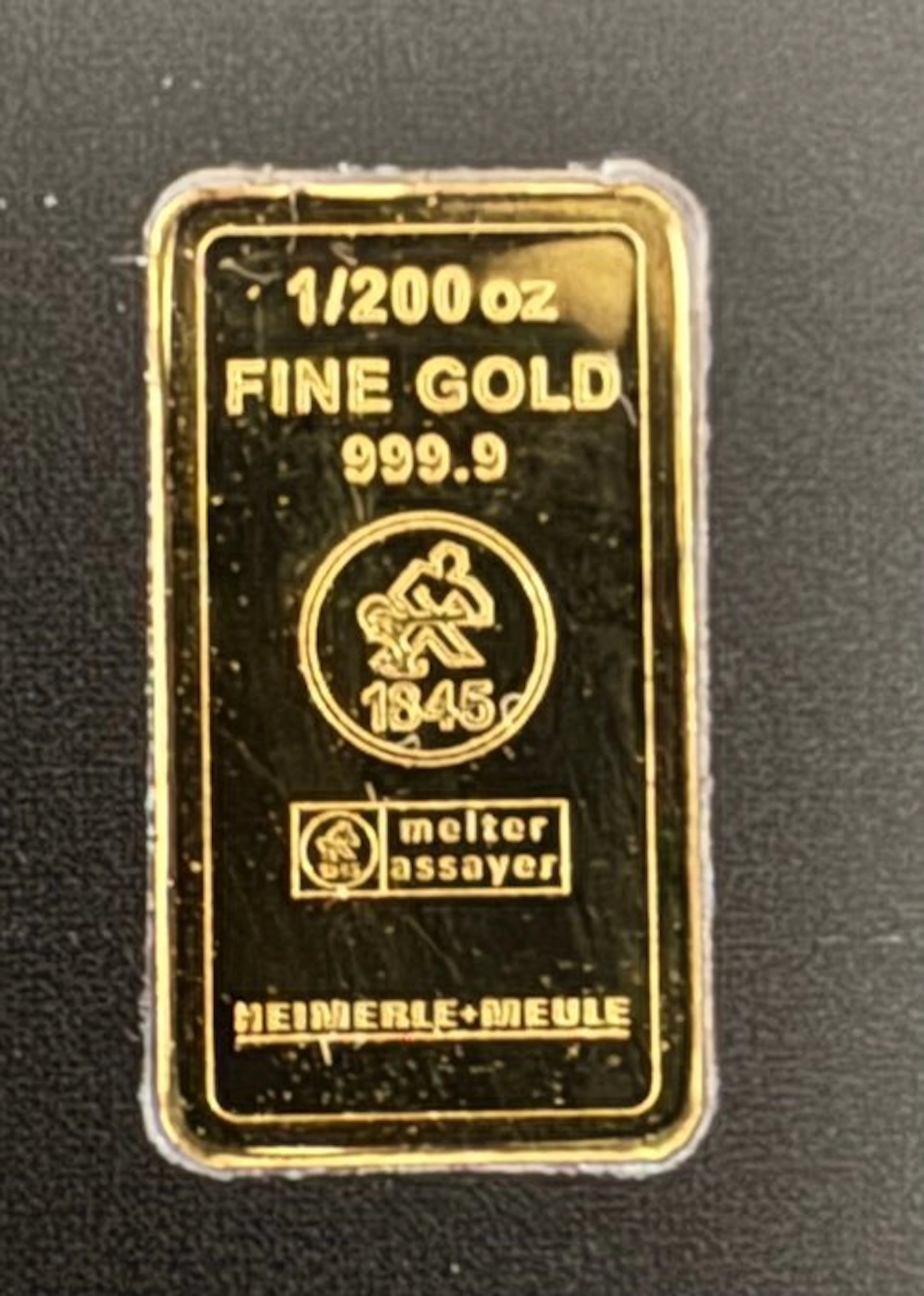 1/200 Troy Ounce - Gold .999 - Heimerle + Meule