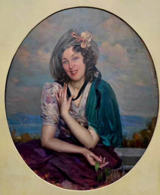 Arturo Zanieri (1870-1955) - Il fiore nei capelli