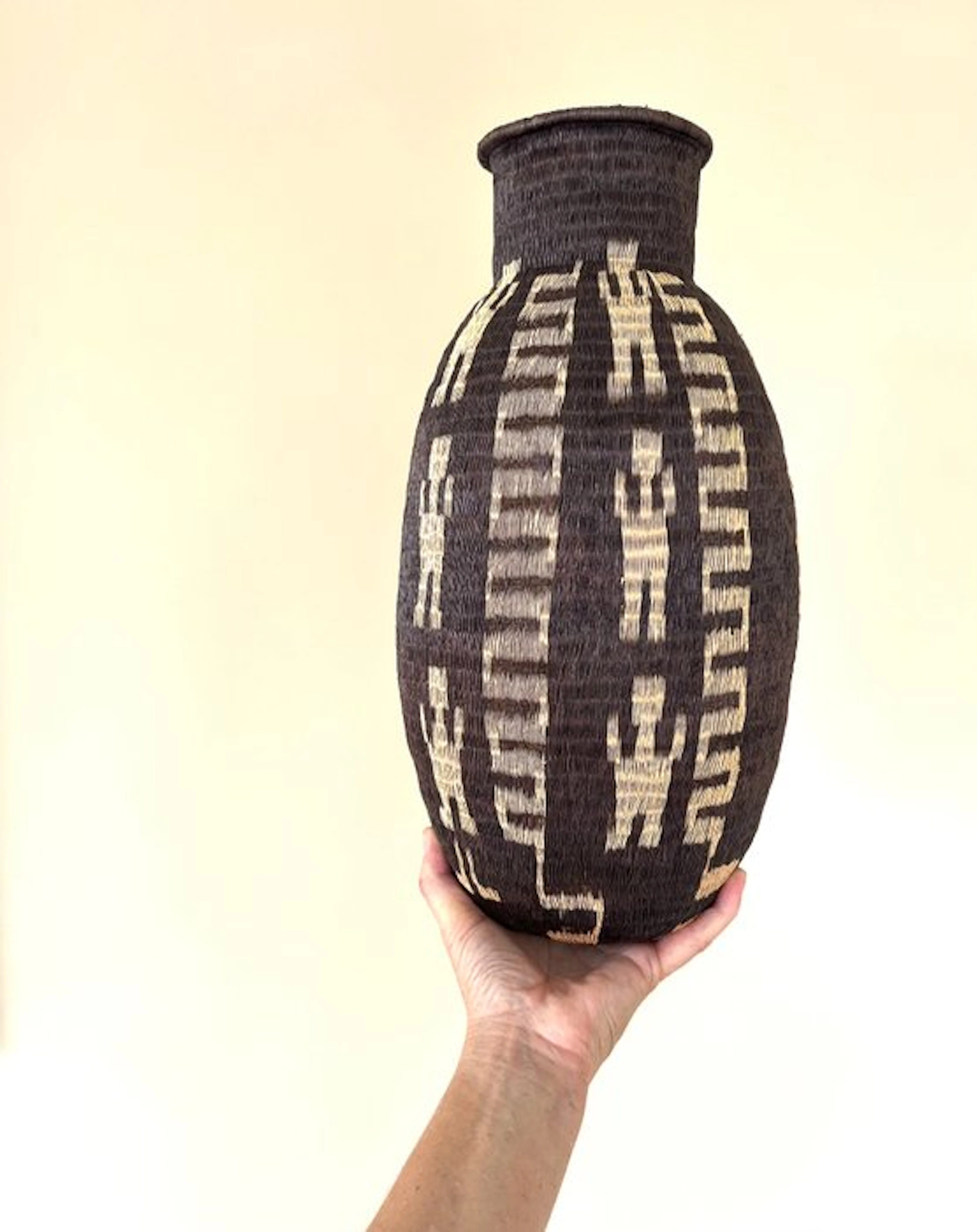 Basket - Palm fibers - Braided basket
