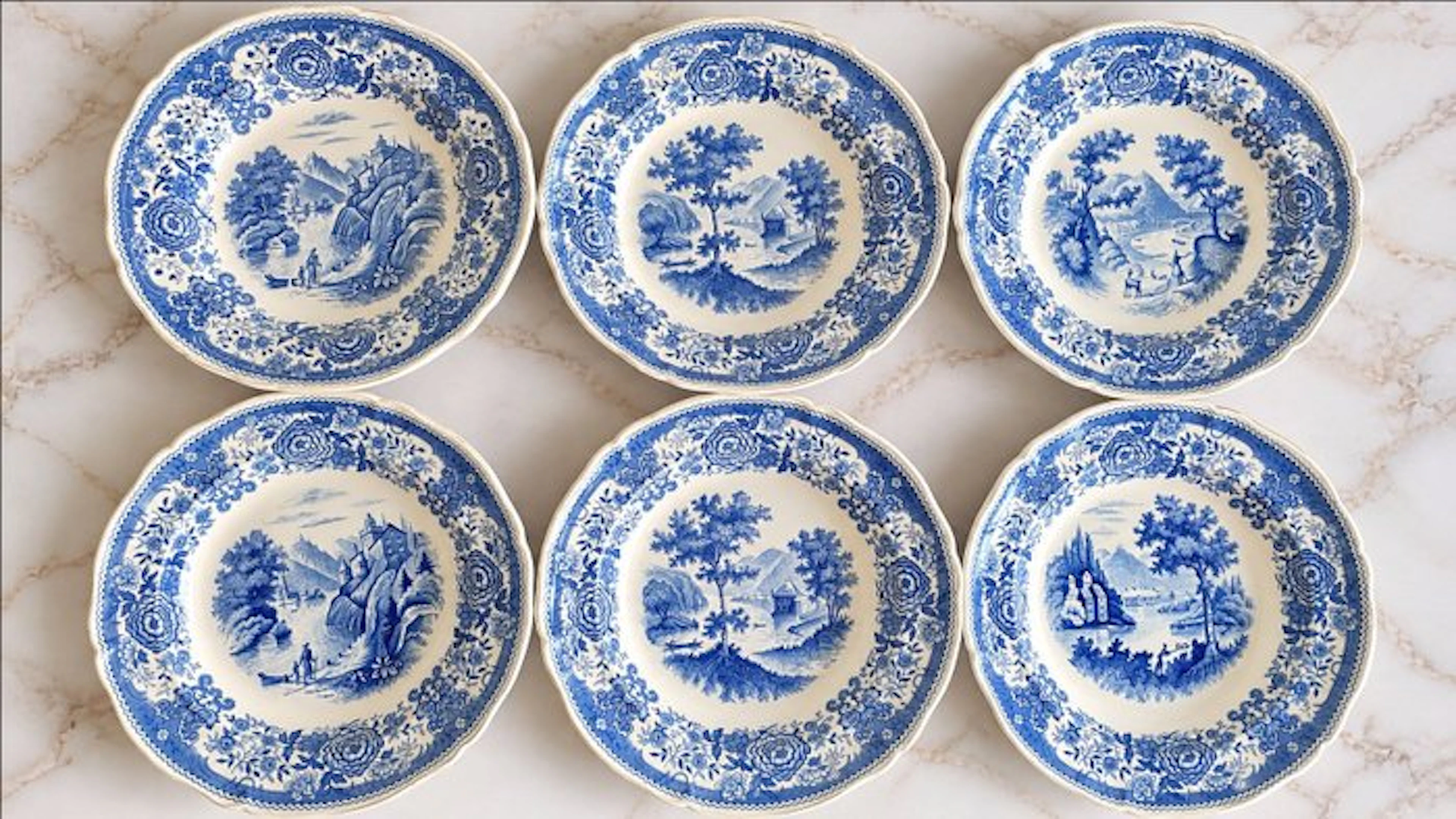 Villeroy & Boch - 6 Assiettes creuses - Table service for...