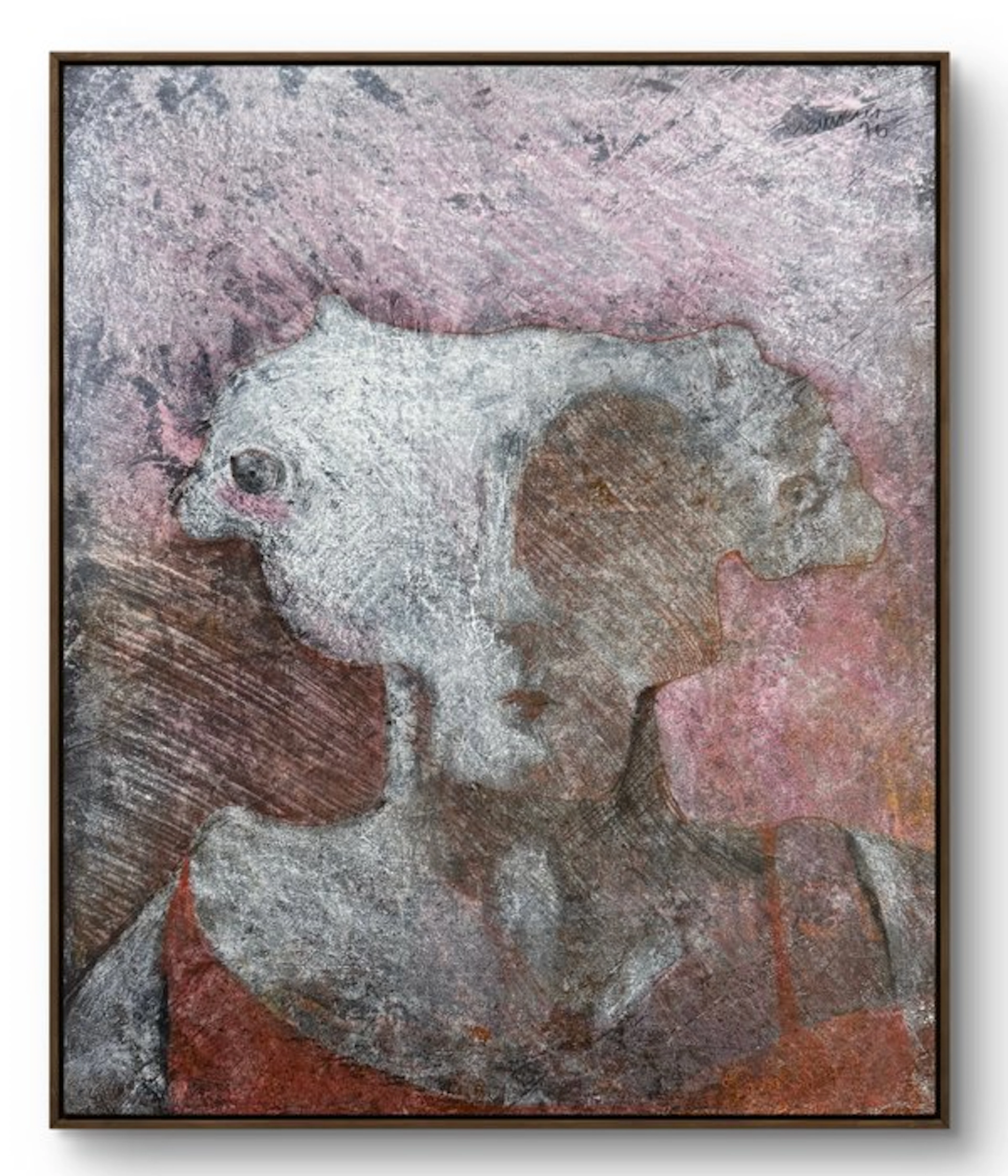 Robert Detheux (1932-2010) - Portrait surréaliste d’une mécène - 1976