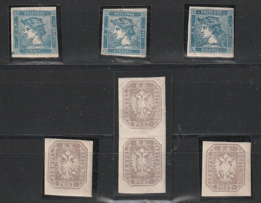 Austria 1851/1863 - Newspaper stamps
