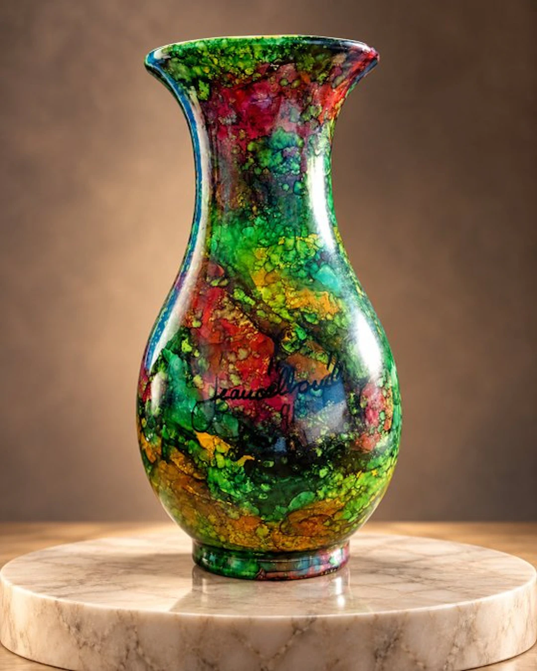 Jean-Noël Bouillet Pièce unique signée - Vase - Glass - The Lacquers of Oceania