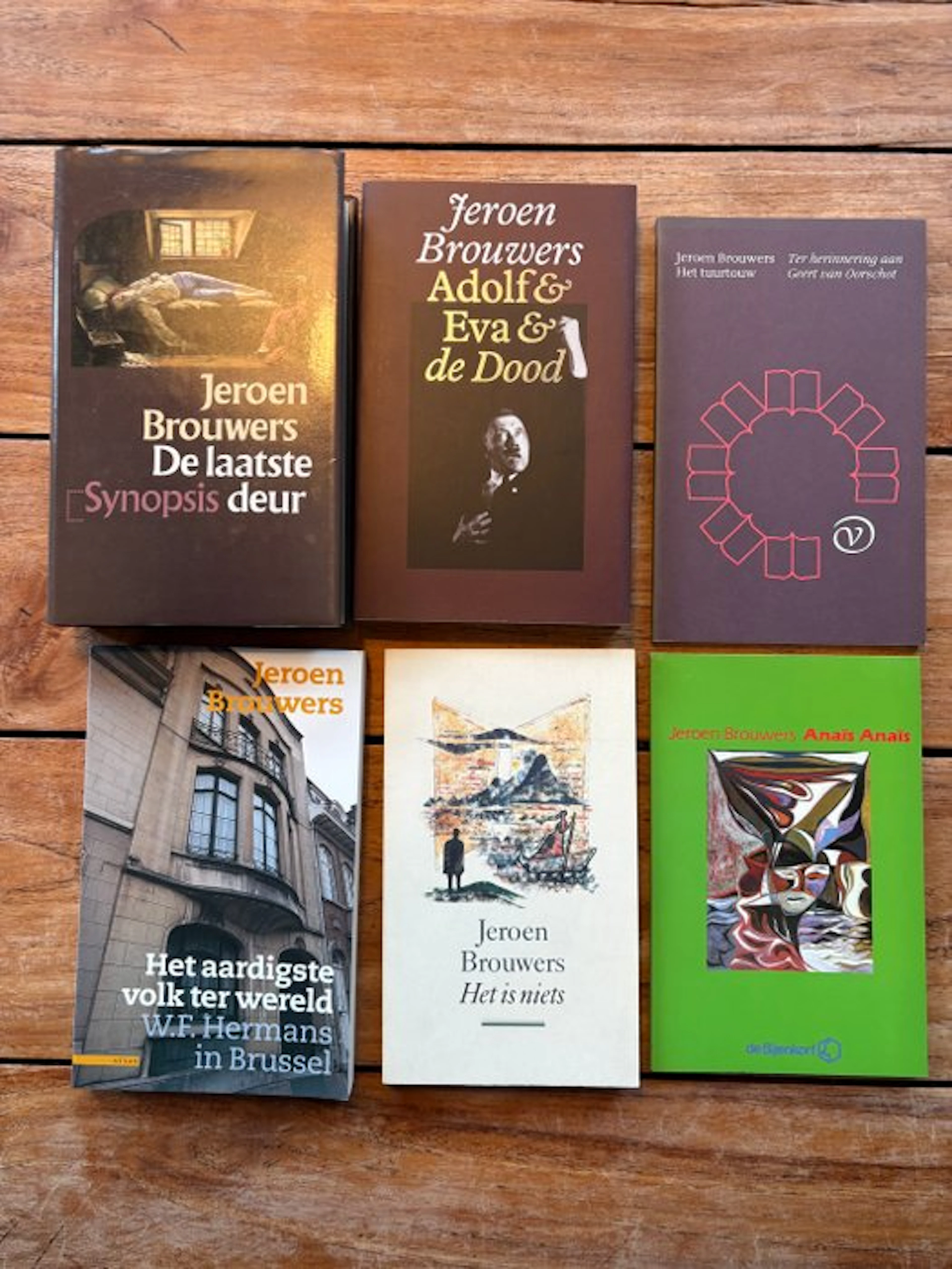 Jeroen Brouwers - Lot met 6 uitgaven, waarvan 2 gesigneerd - 1984-1996