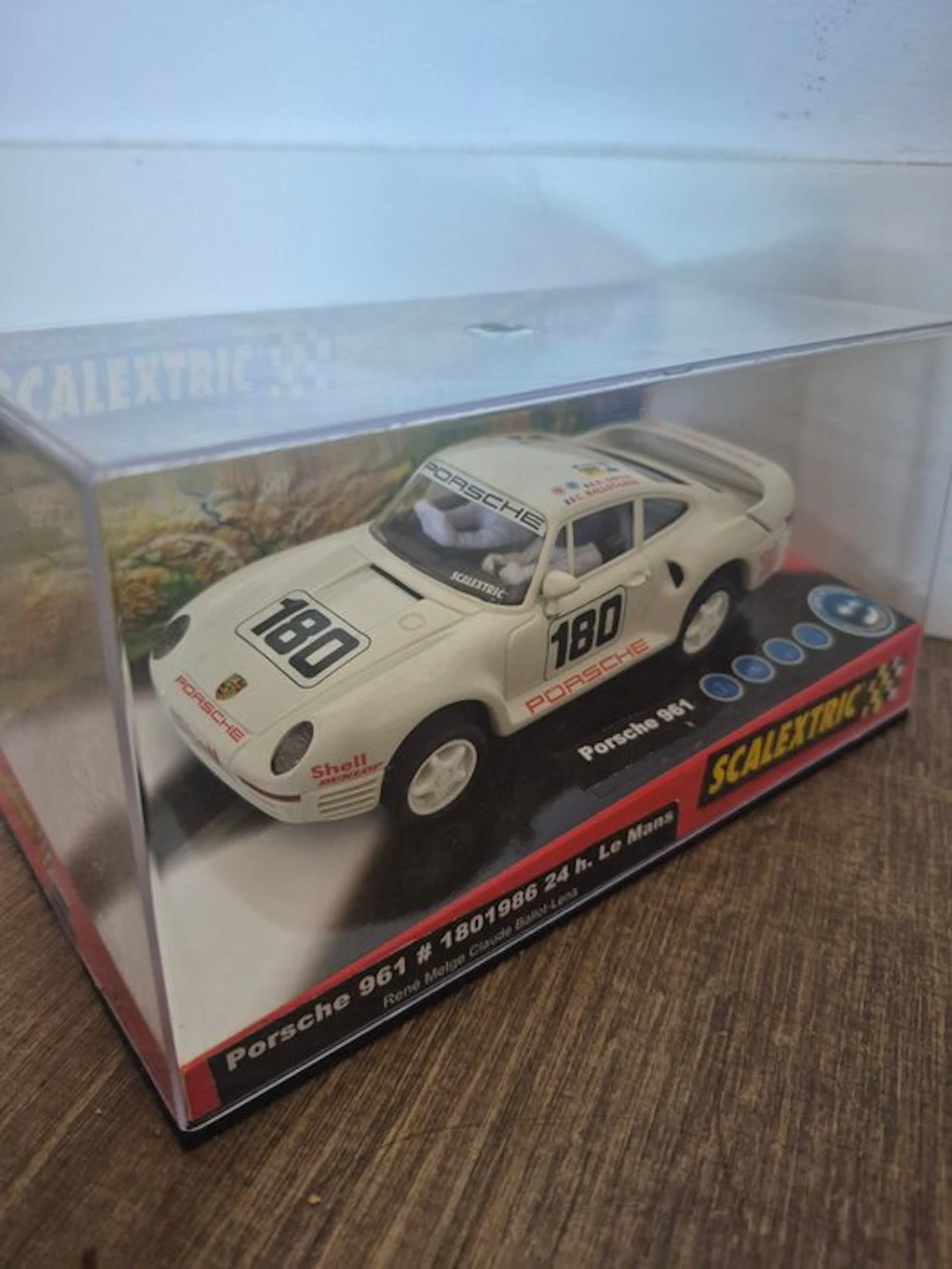 Scalextric - Slot car Porsche 961 # 1801986 24 h. Le Mans - 1980-1990