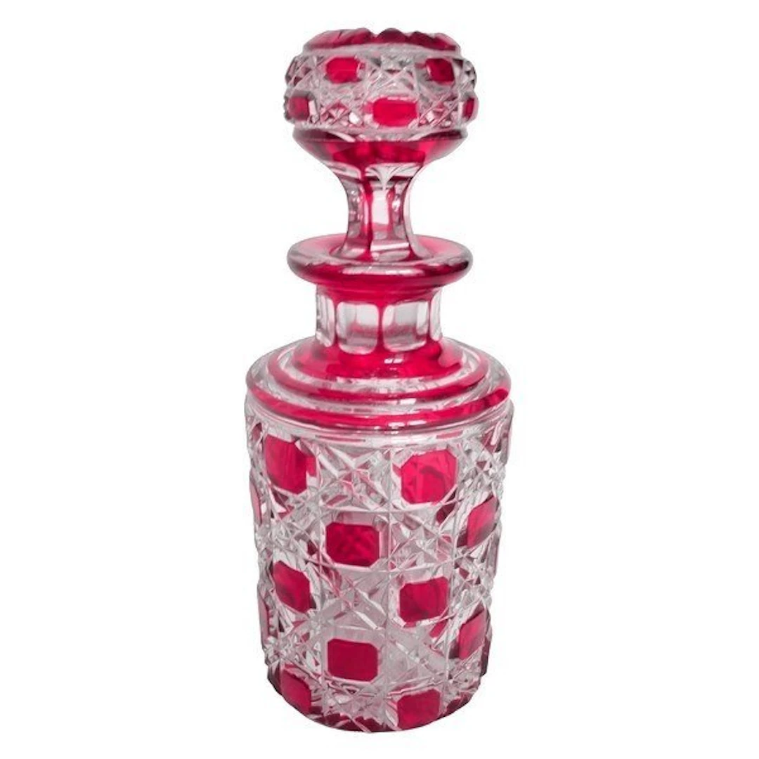 Baccarat - Perfume flask - Diamonds and Gemstones model - Crystal