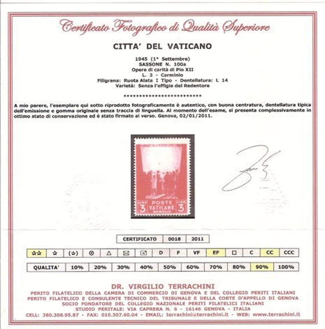 Vatican City 1942/1945 - Selection of varieties, including rare ones