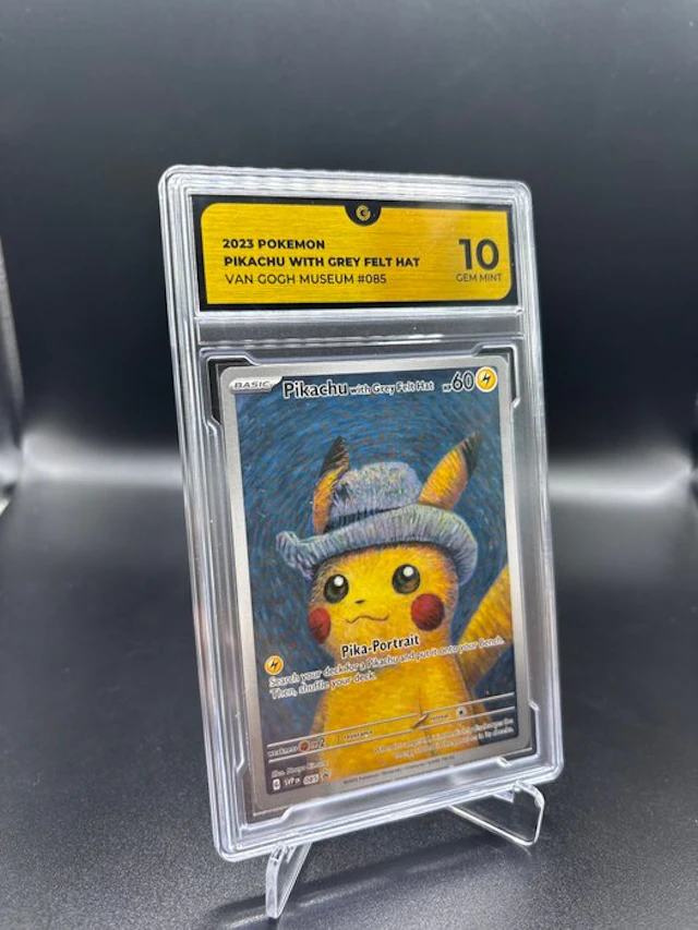 Pokémon - 1 Graded card - Pikachu with Grey Felt Hat 085 - GG 10
