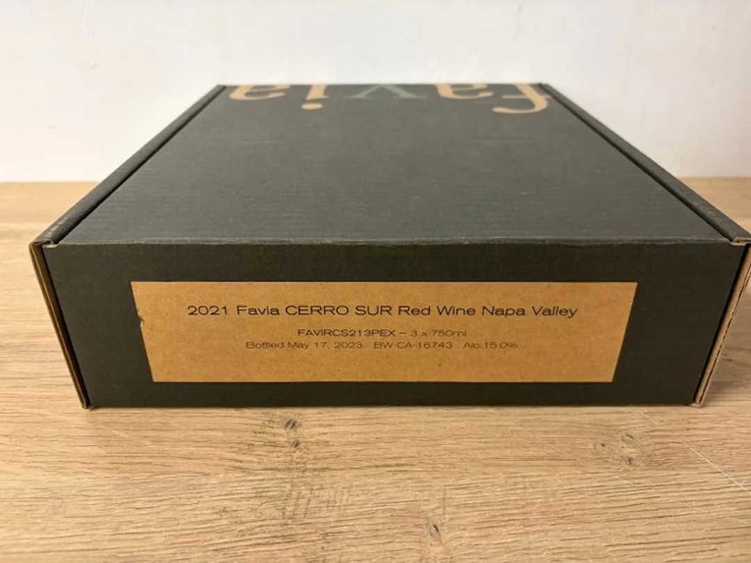 2021 Favia 'Cerro Sur' - Napa Valley - 3 Bottles (0.75L)