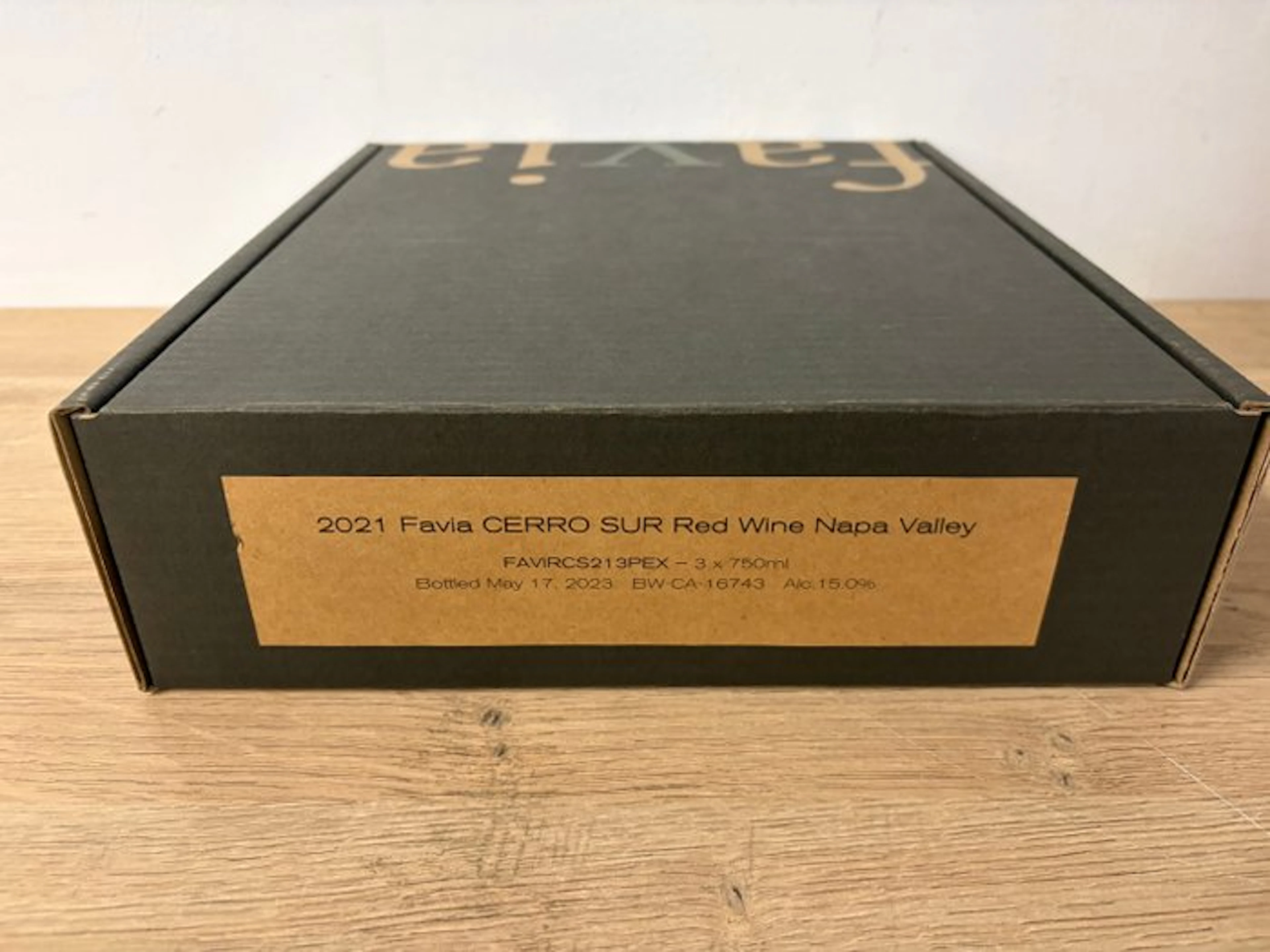 2021 Favia 'Cerro Sur' - Napa Valley - 3 Bottles (0.75L)