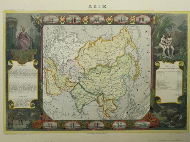 Asia - India / Indochina / Indonesia / China; Victor Levasseur - Asie